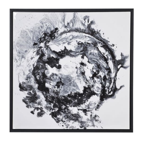 Black & White Large Framed Canvas