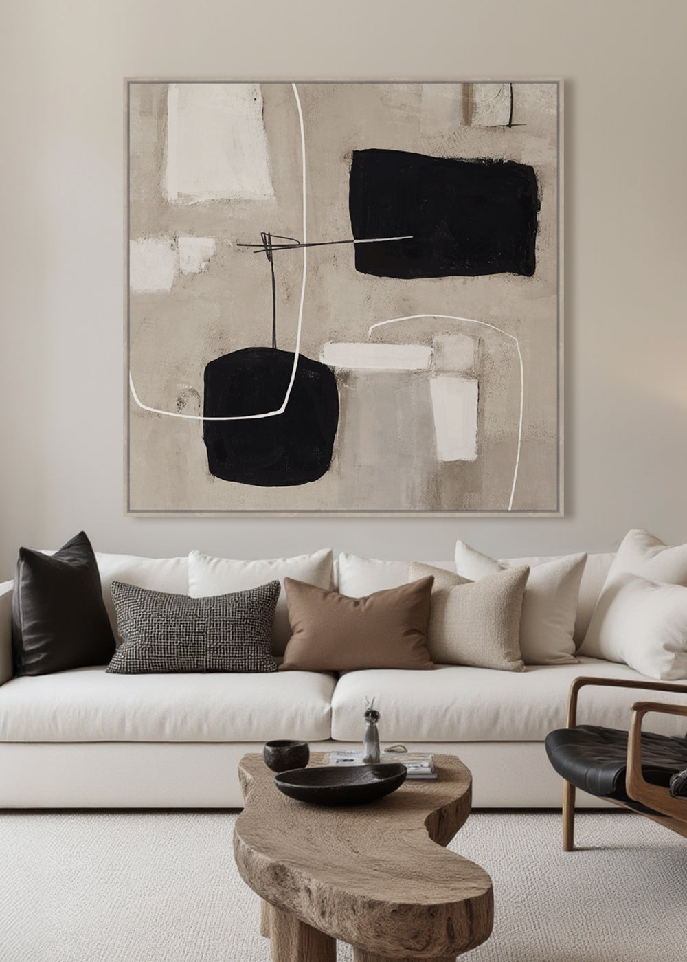 Obsidian Framed Canvas