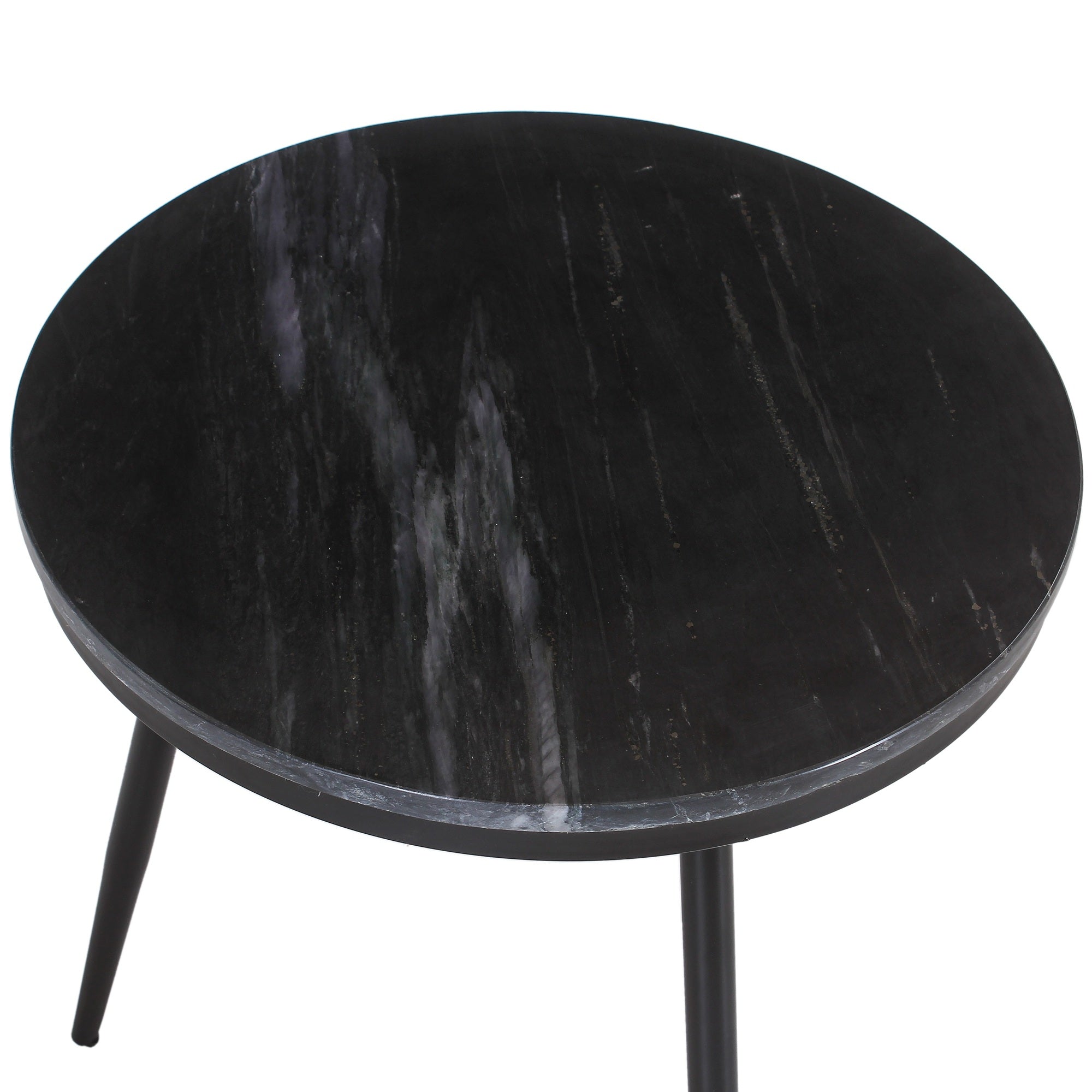 Yuto Black Marble Nest of Tables