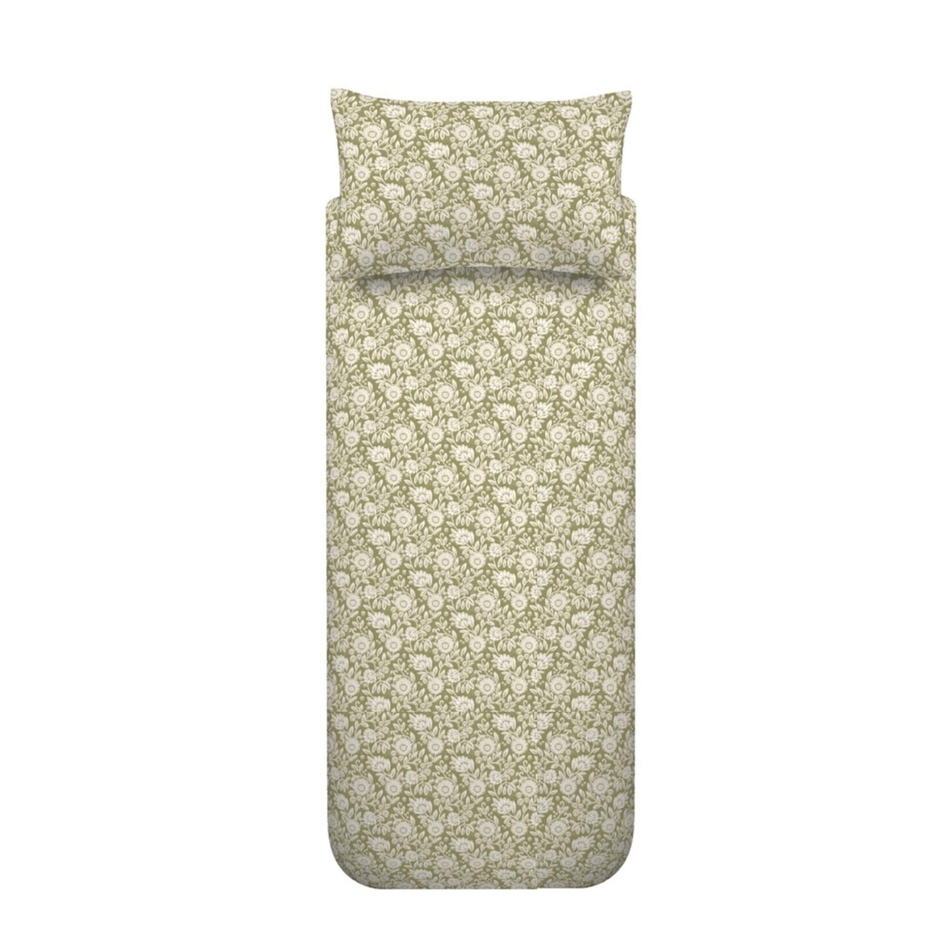 Tangier Floral Olive Duvet Set