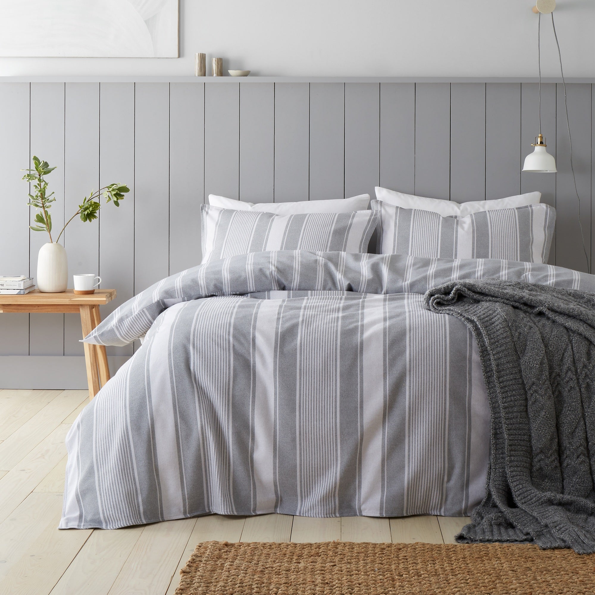 Ticking Stripe Duvet Set