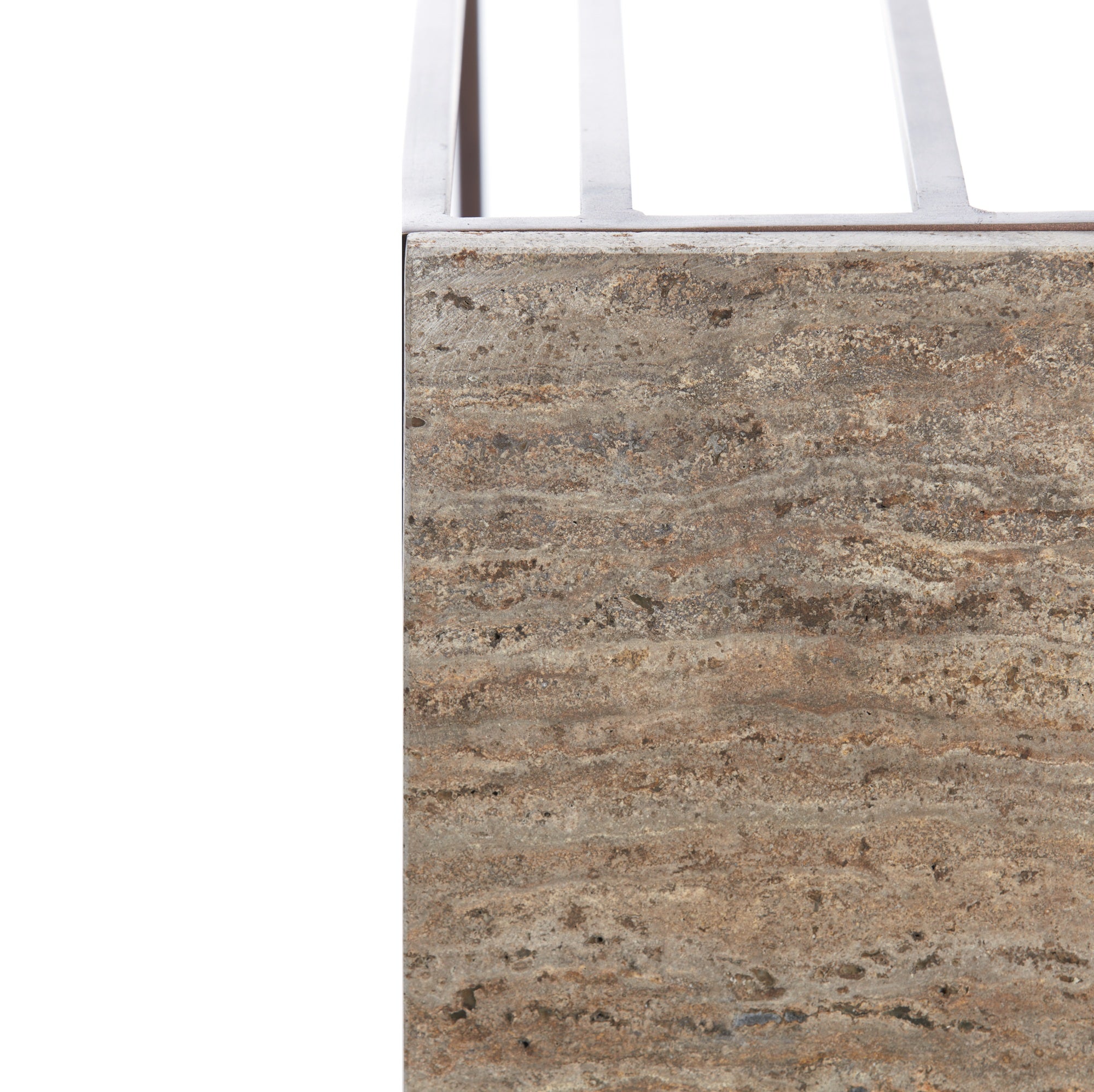 ROSHAN Supper Table Brown Stone