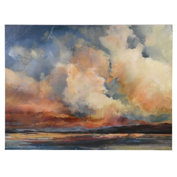 Apricot Clouds Large Canvas