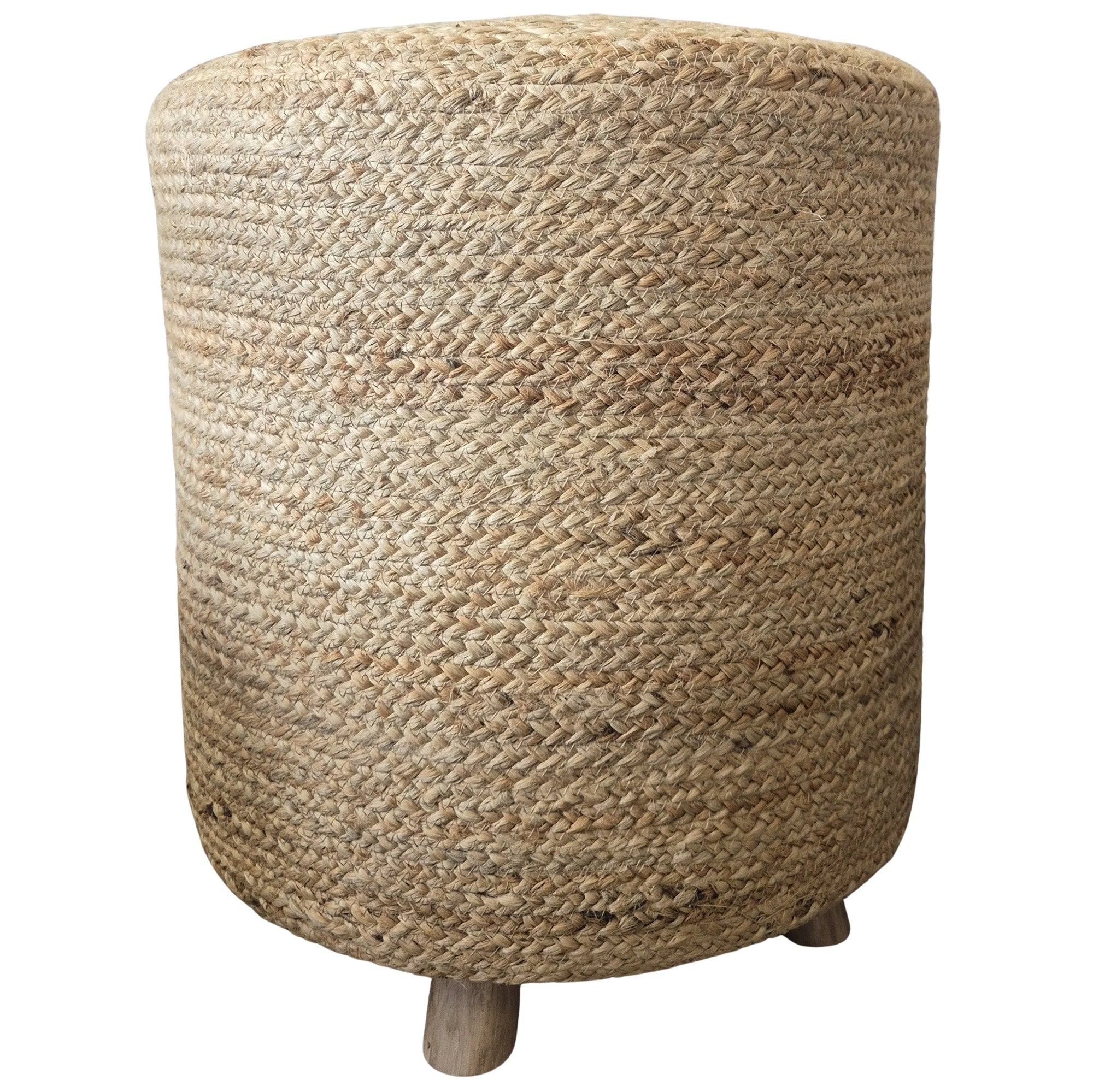 Aaron Jute Pouf Stool