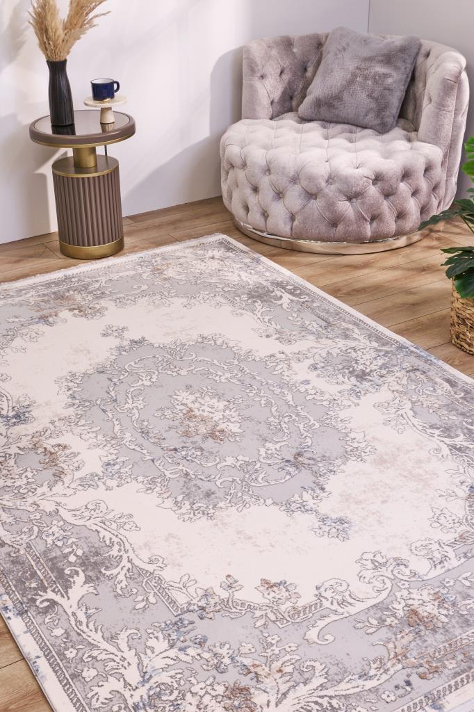 Serenity Grey Cream Rug