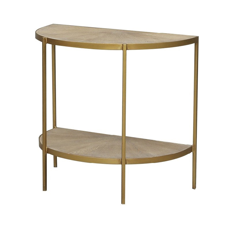 Arizona Gold Demi Lune End Table
