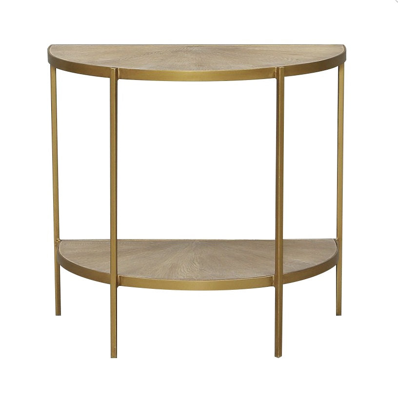 Arizona Gold Demi Lune End Table