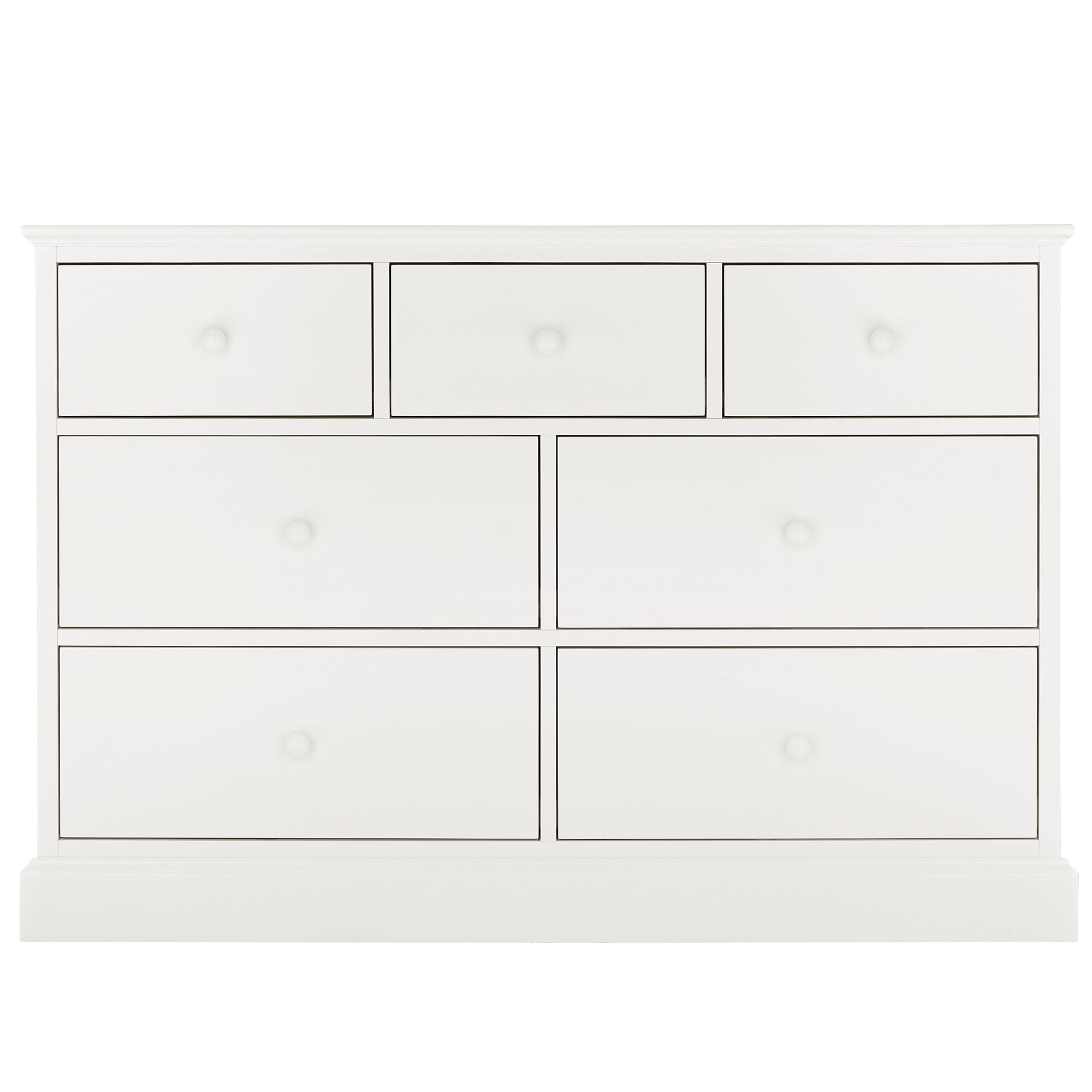 Ashby White 3 over 4 Drawer Chest