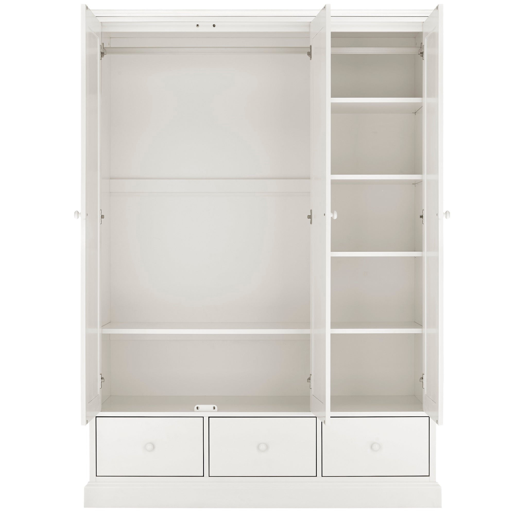 Ashby White Triple Wardrobe