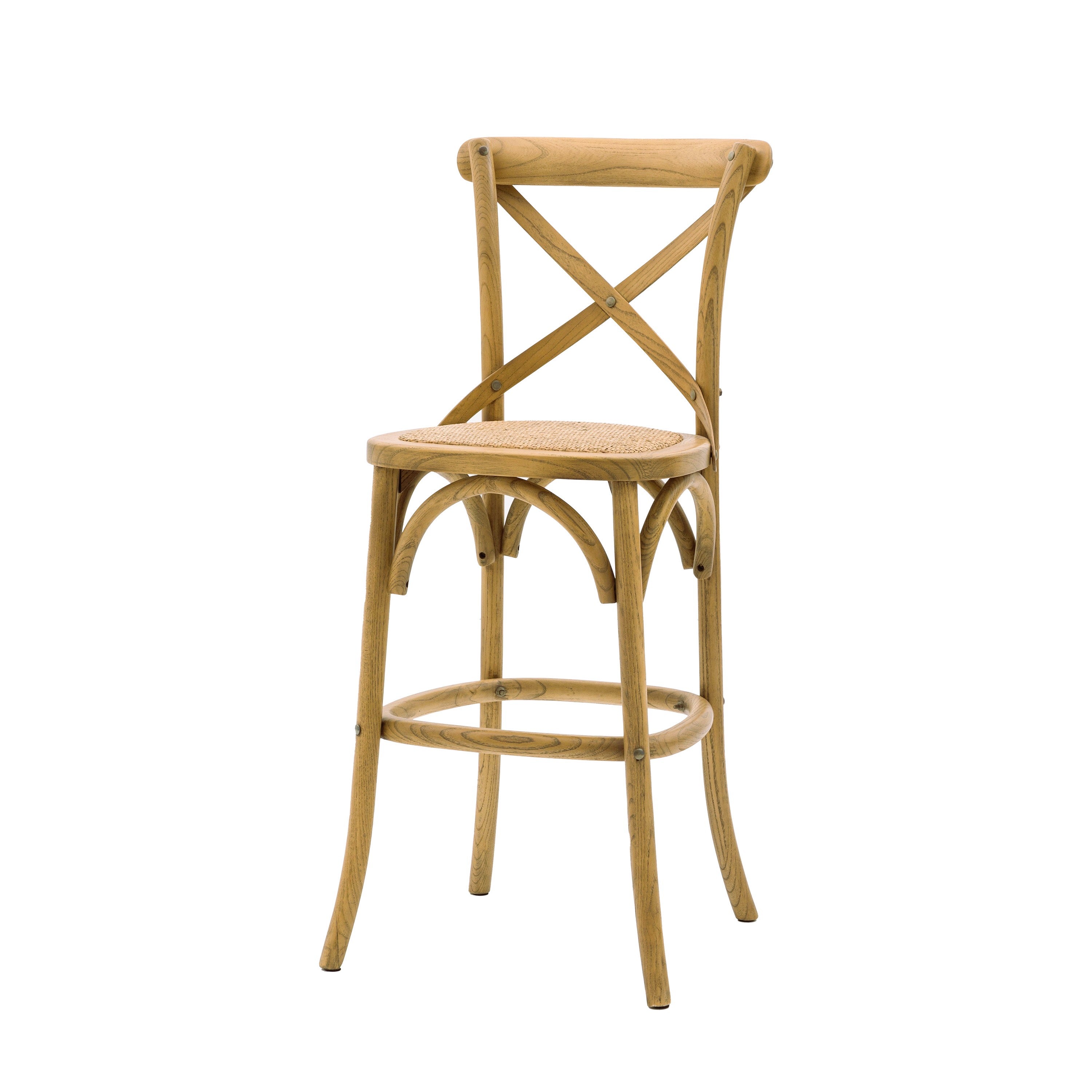 Cafe Natural Rattan Counter Stool