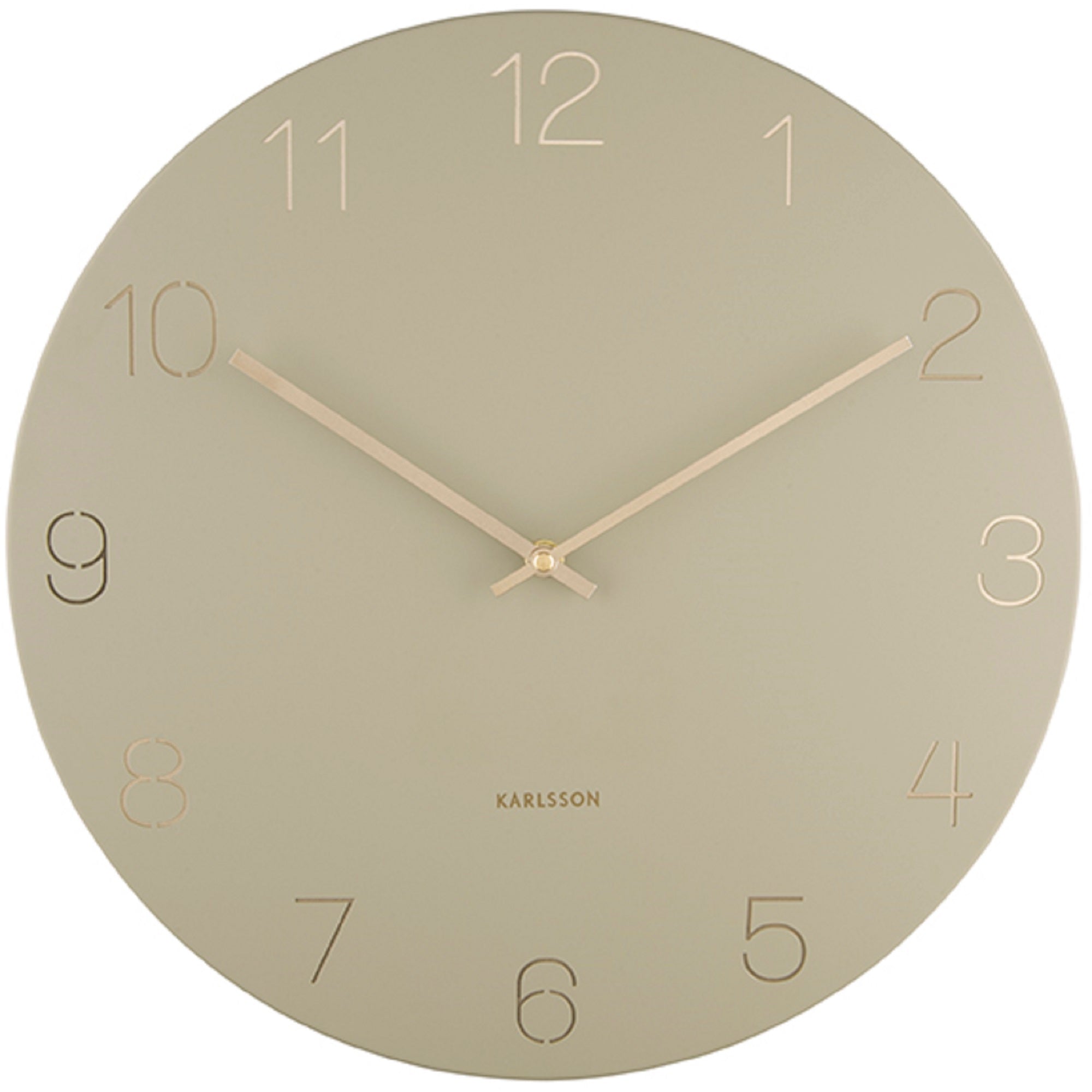Charm Wall Clock Bone