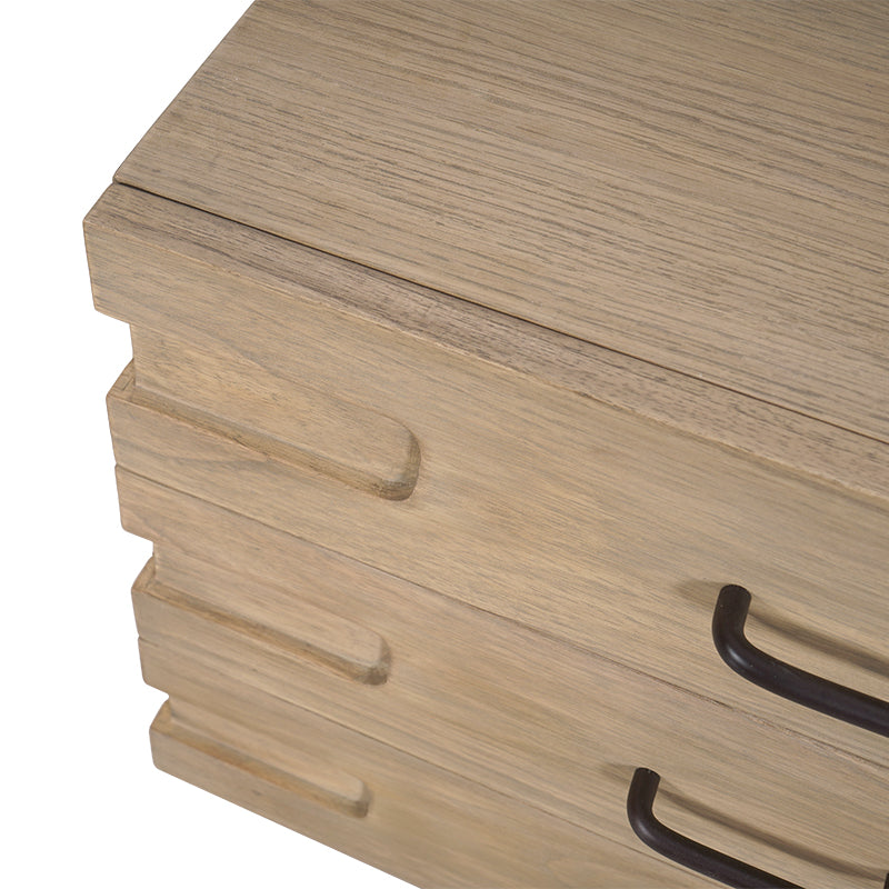 Ezra 3 Drawer Bedside Table