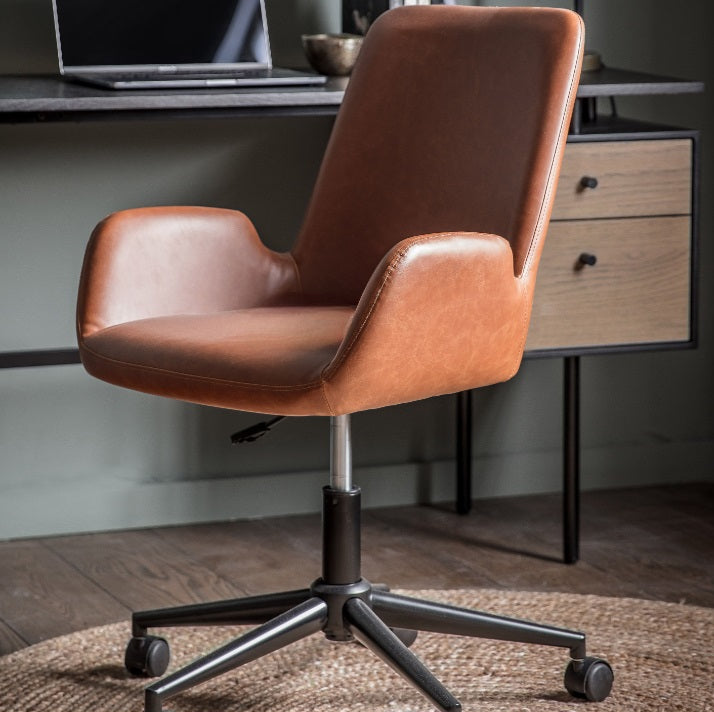 Faraday Swivel Chair Tan