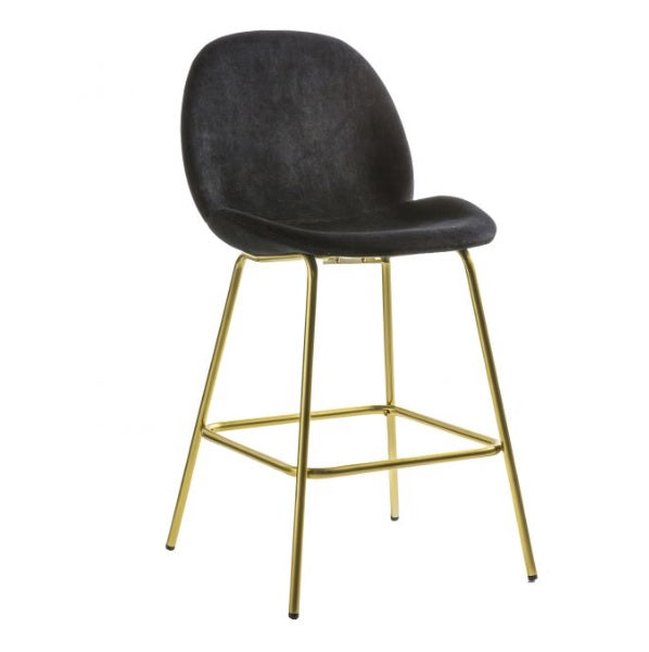 Flanagan Stool Black & Gold
