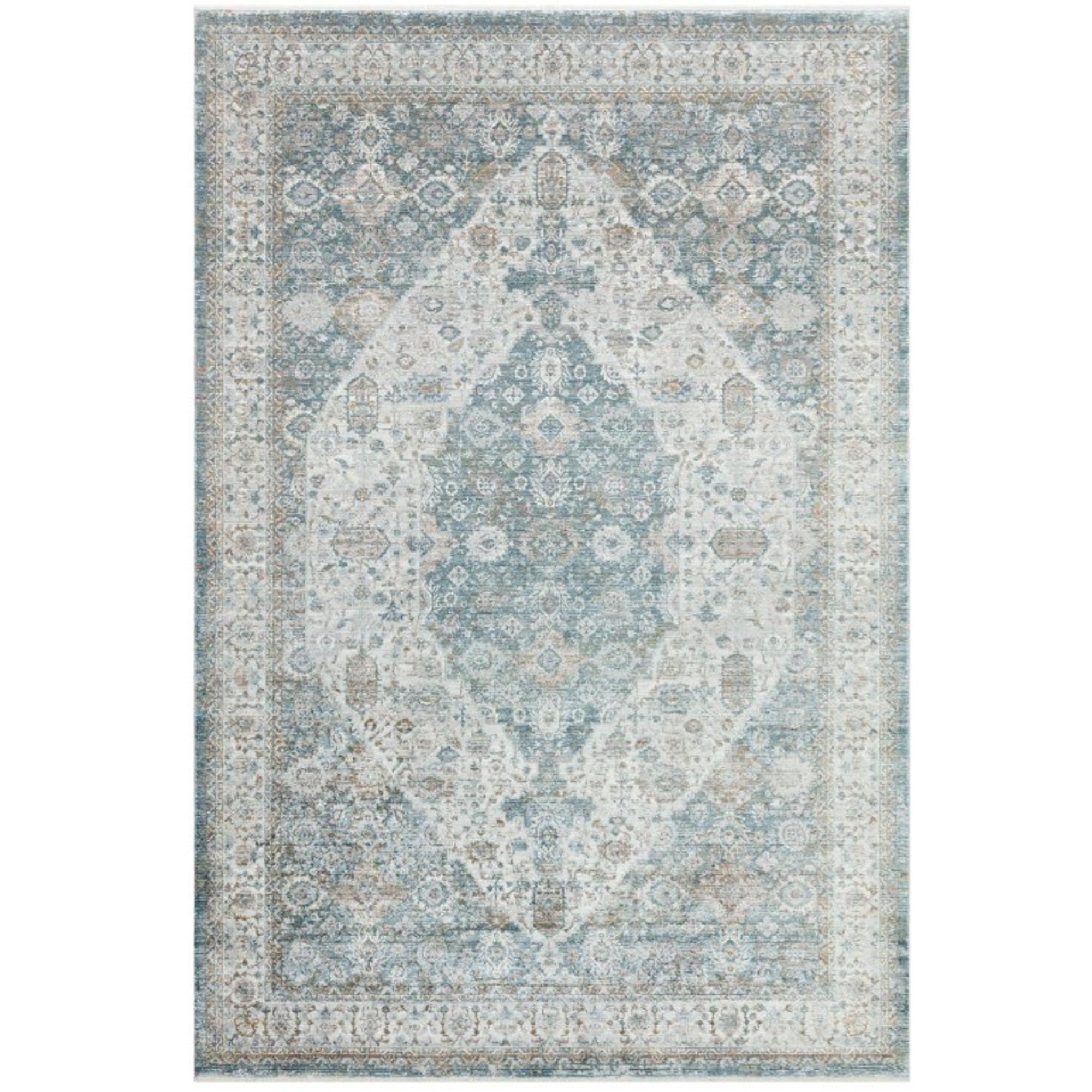 Heriz Blue Medallion Classic Rug