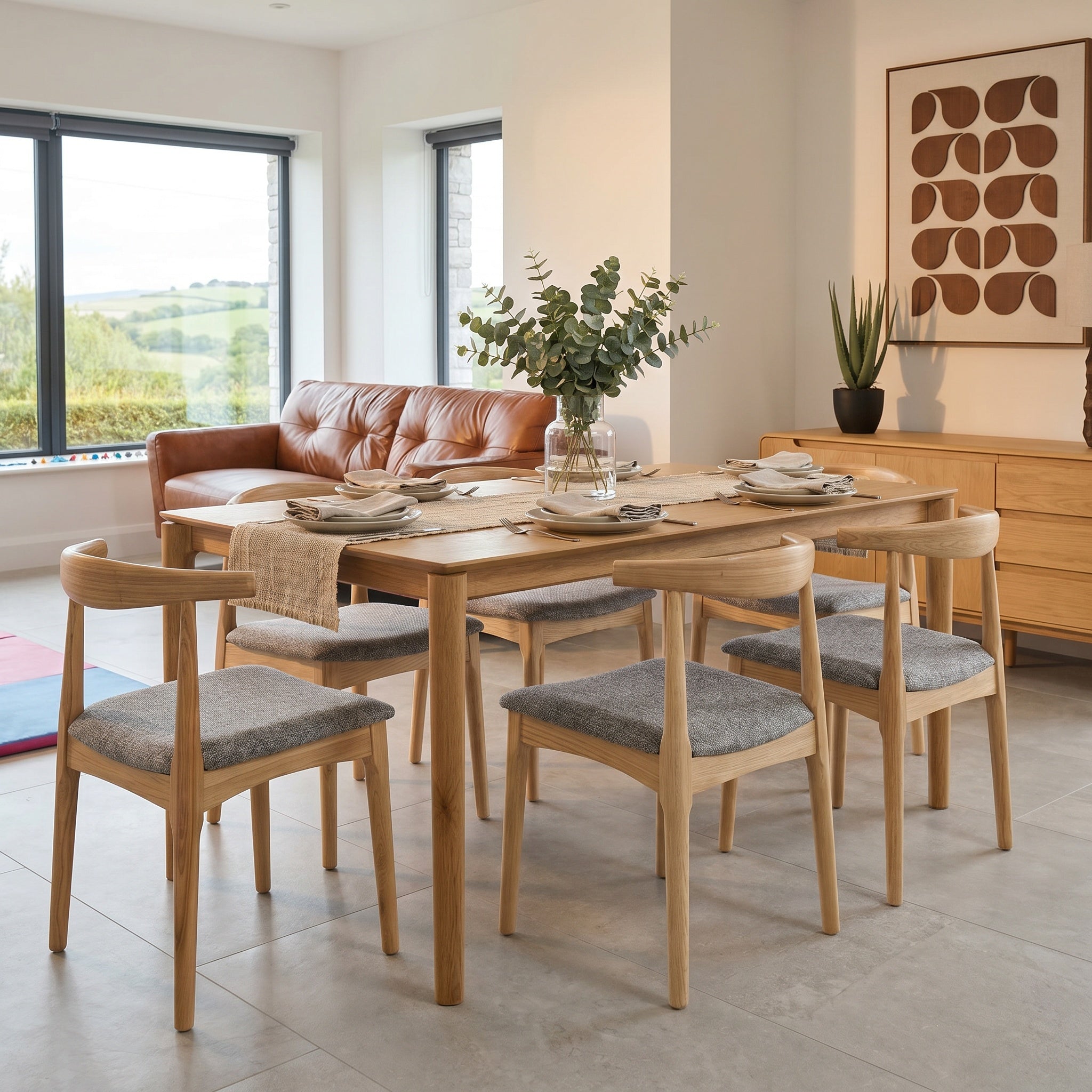 Elbow Dining Chair Oak