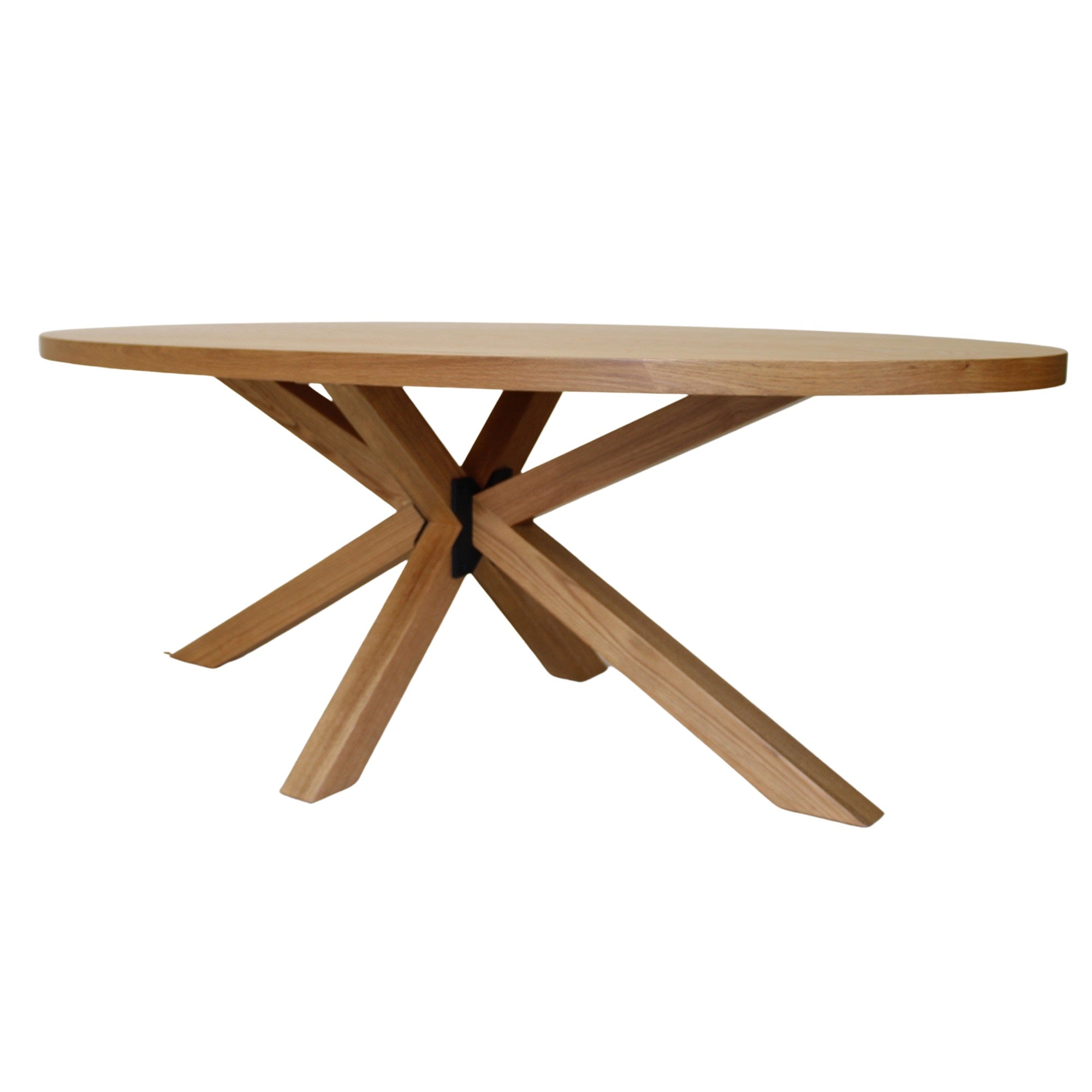 Jordan Oval Oak Dining Table 2.1m