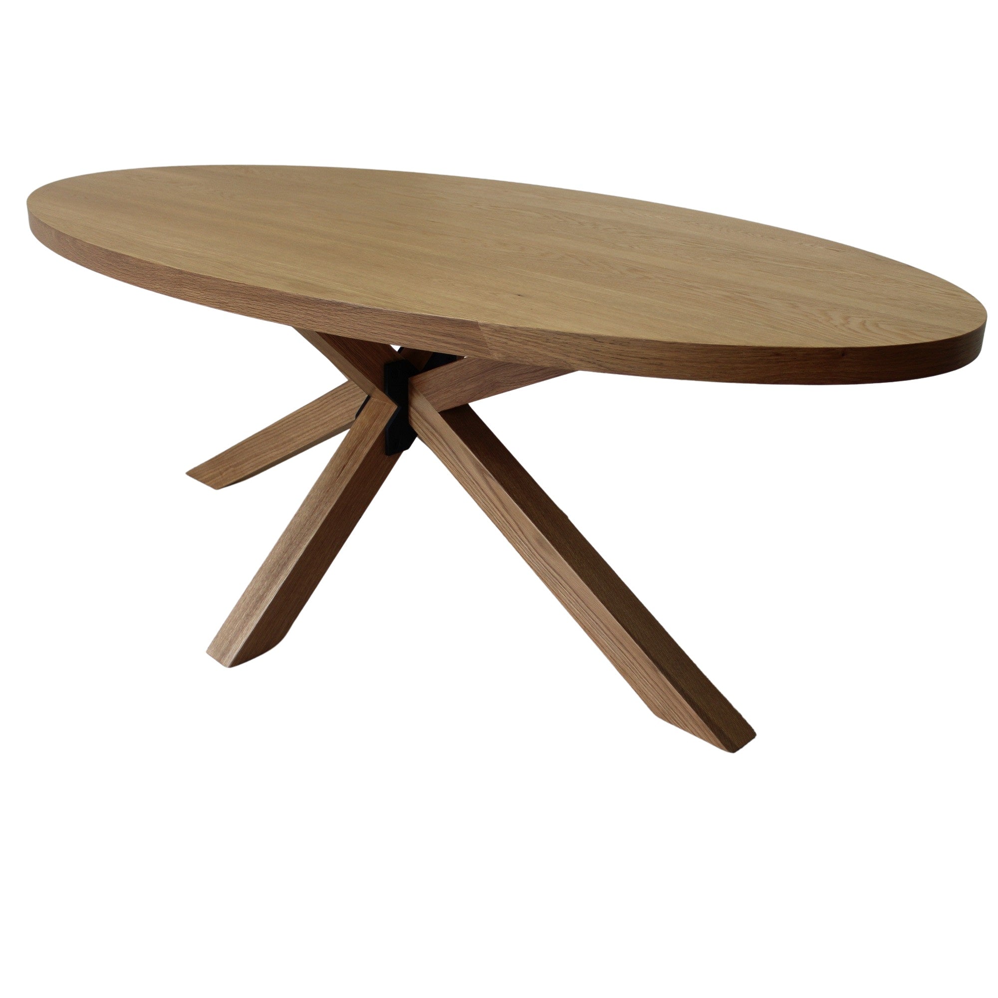Jordan Oval Oak Dining Table 2.1m