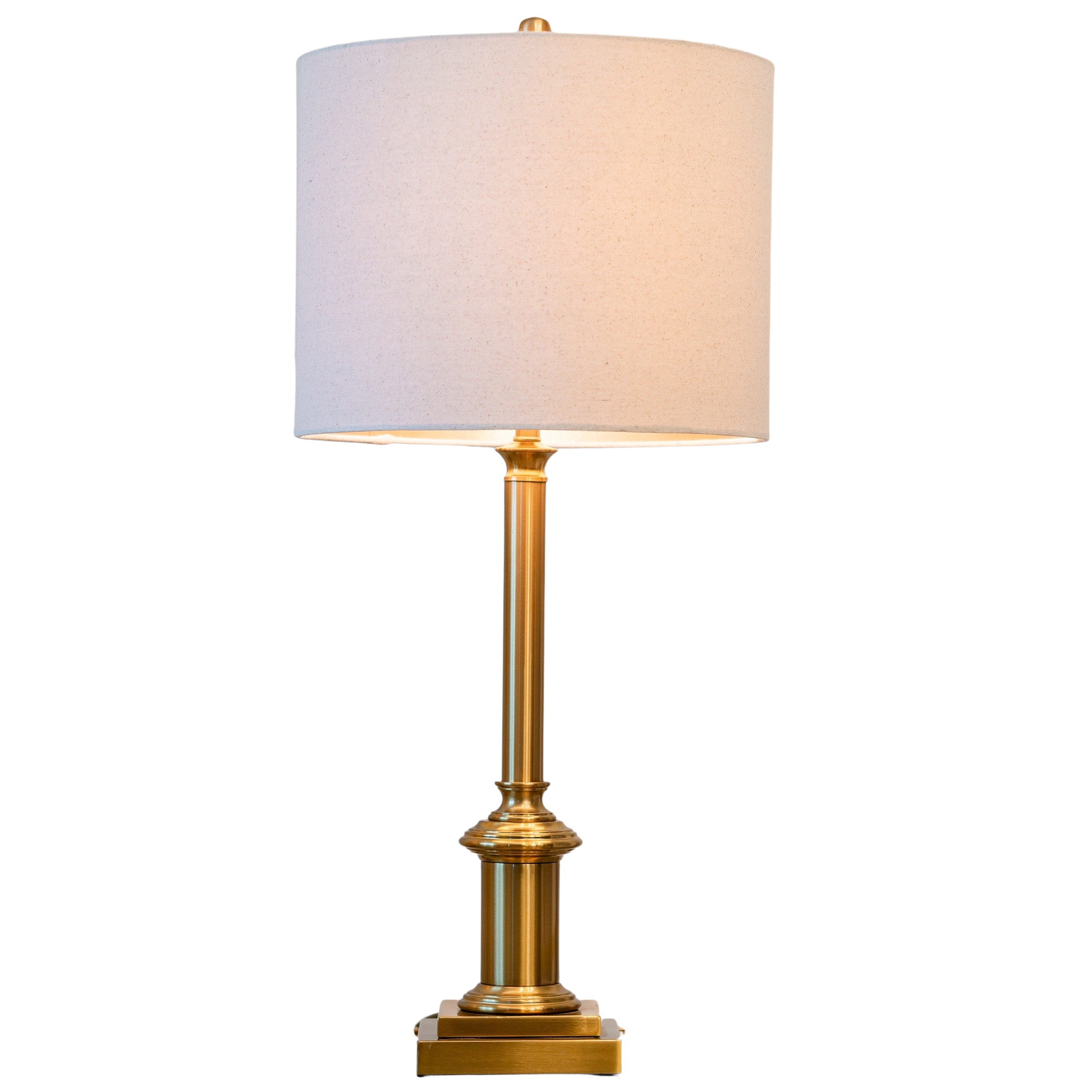 Maise Brass Classic Column Table Lamp