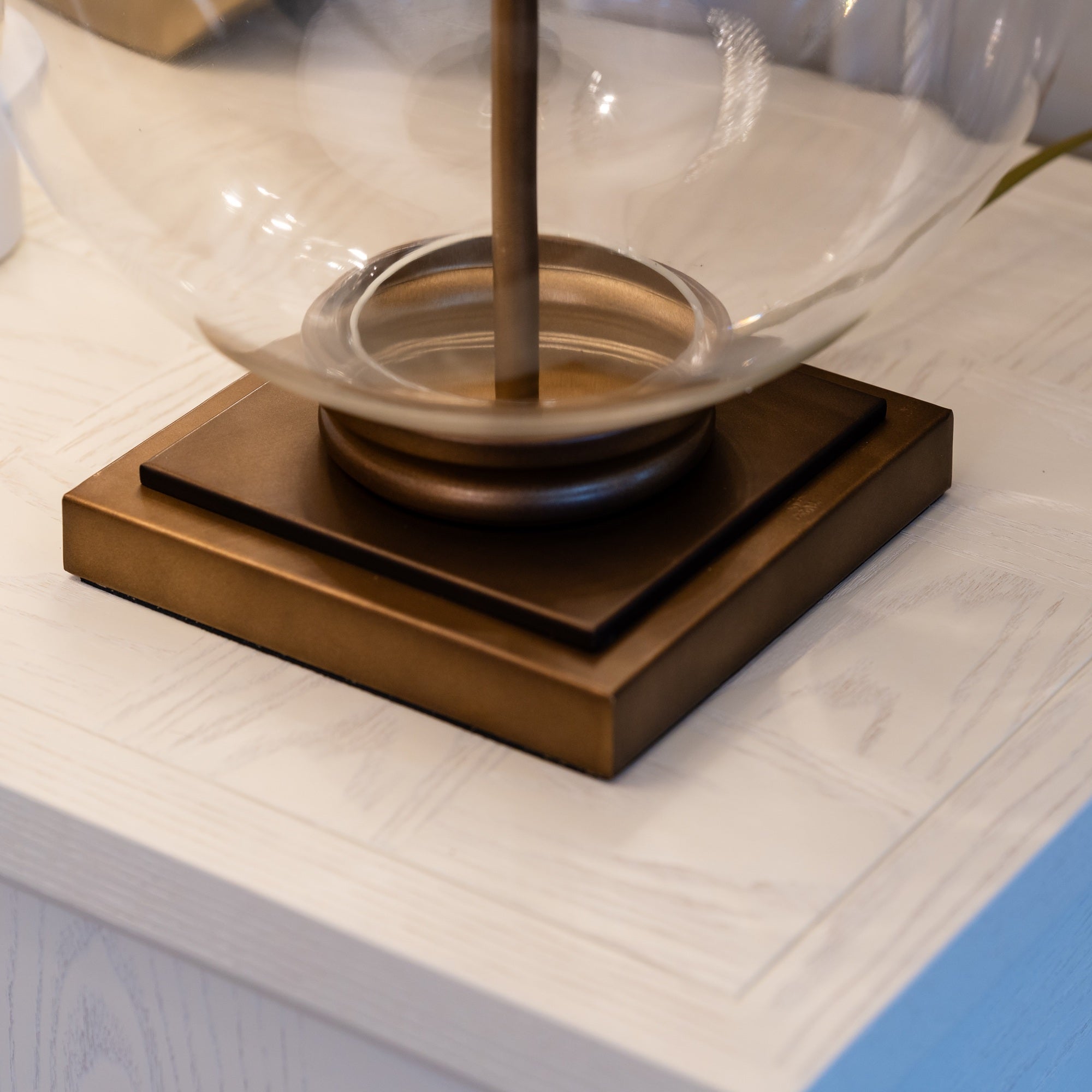 Remi Bronze Clear Glass Table Lamp