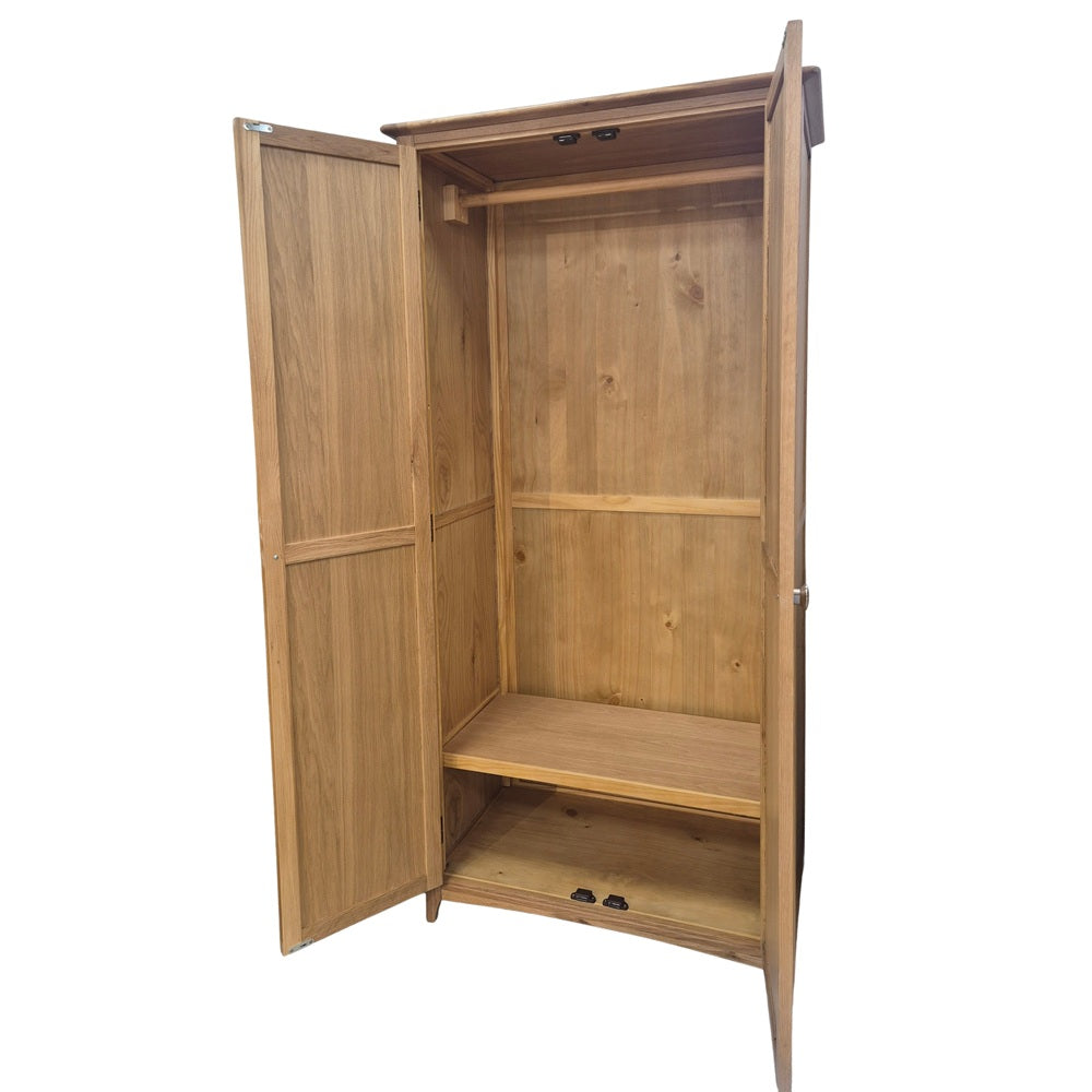 Lagan Oak Double Wardrobe