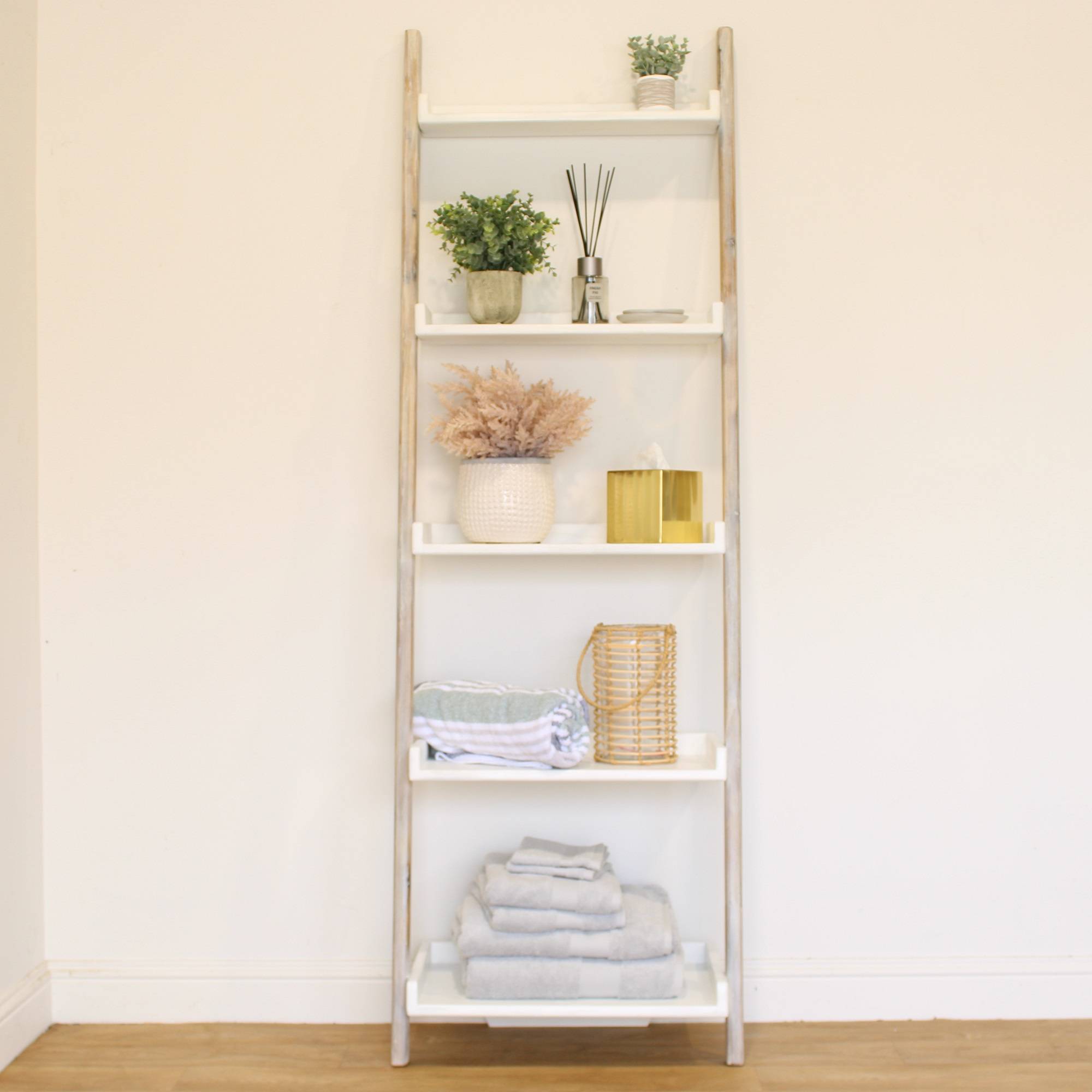 White Large Leaning Shelf