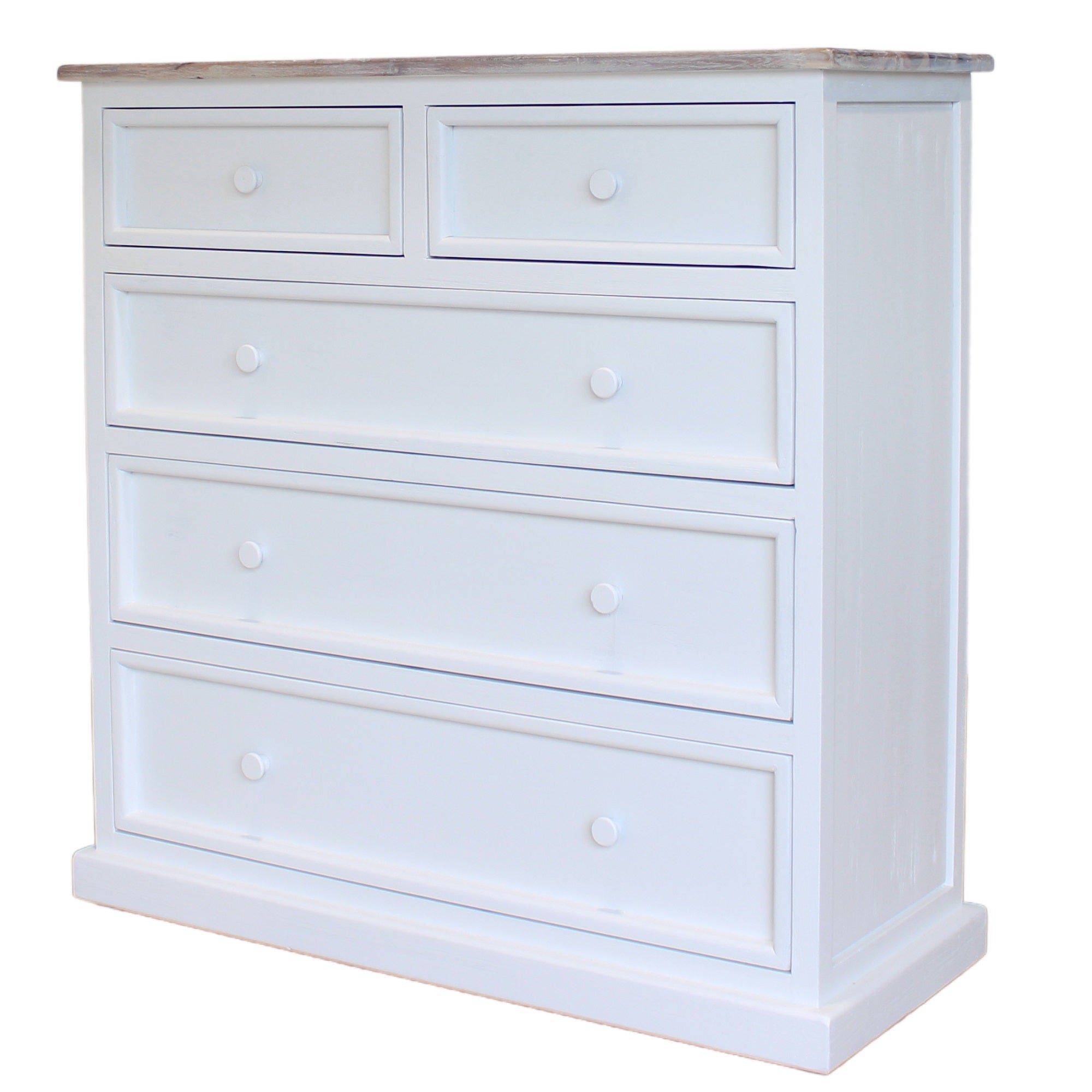 Maldon White 5 Drawer Chest