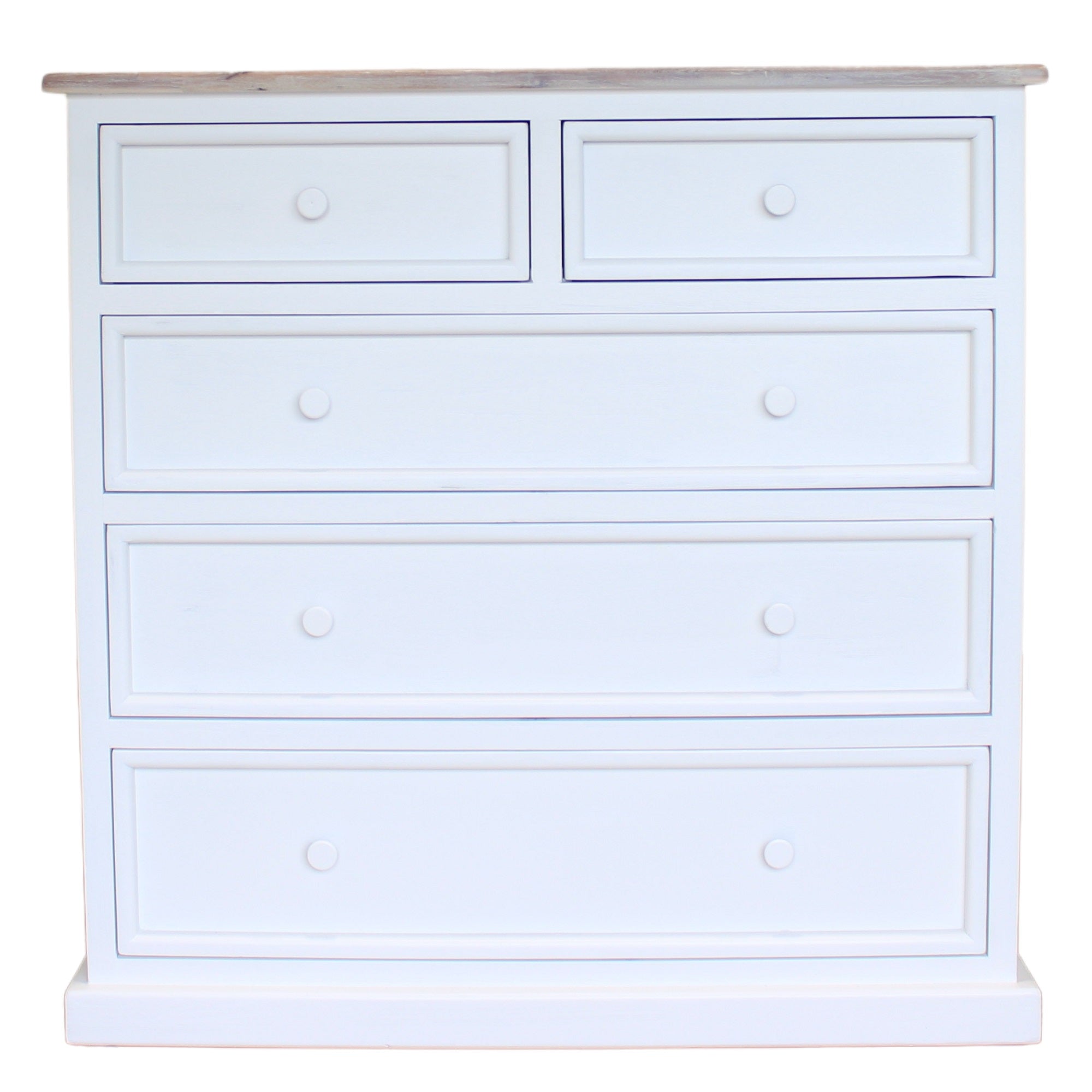 Maldon White 5 Drawer Chest