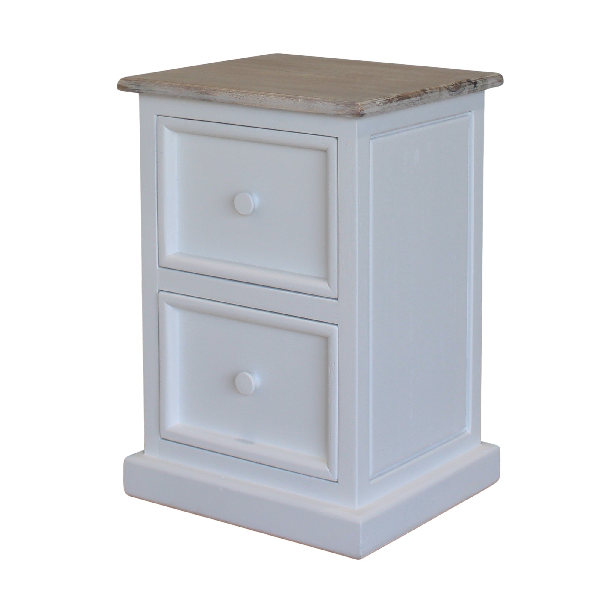 Maldon White Bedside Table