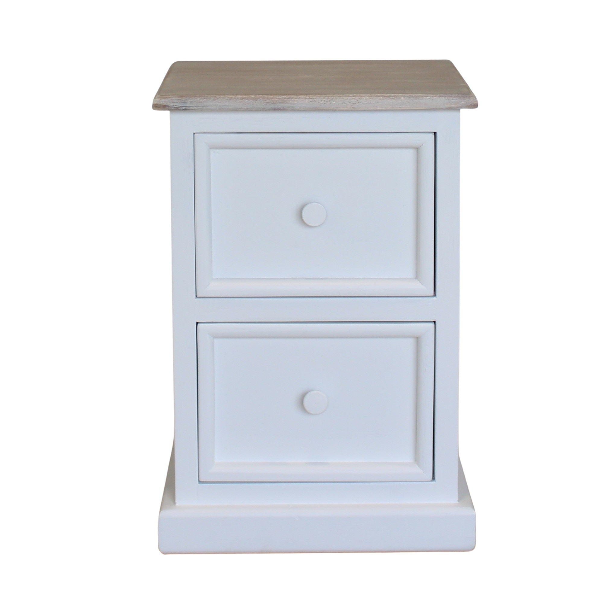 Maldon White Bedside Table