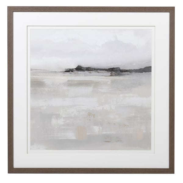 Misty Landscape Medium Framed Picture