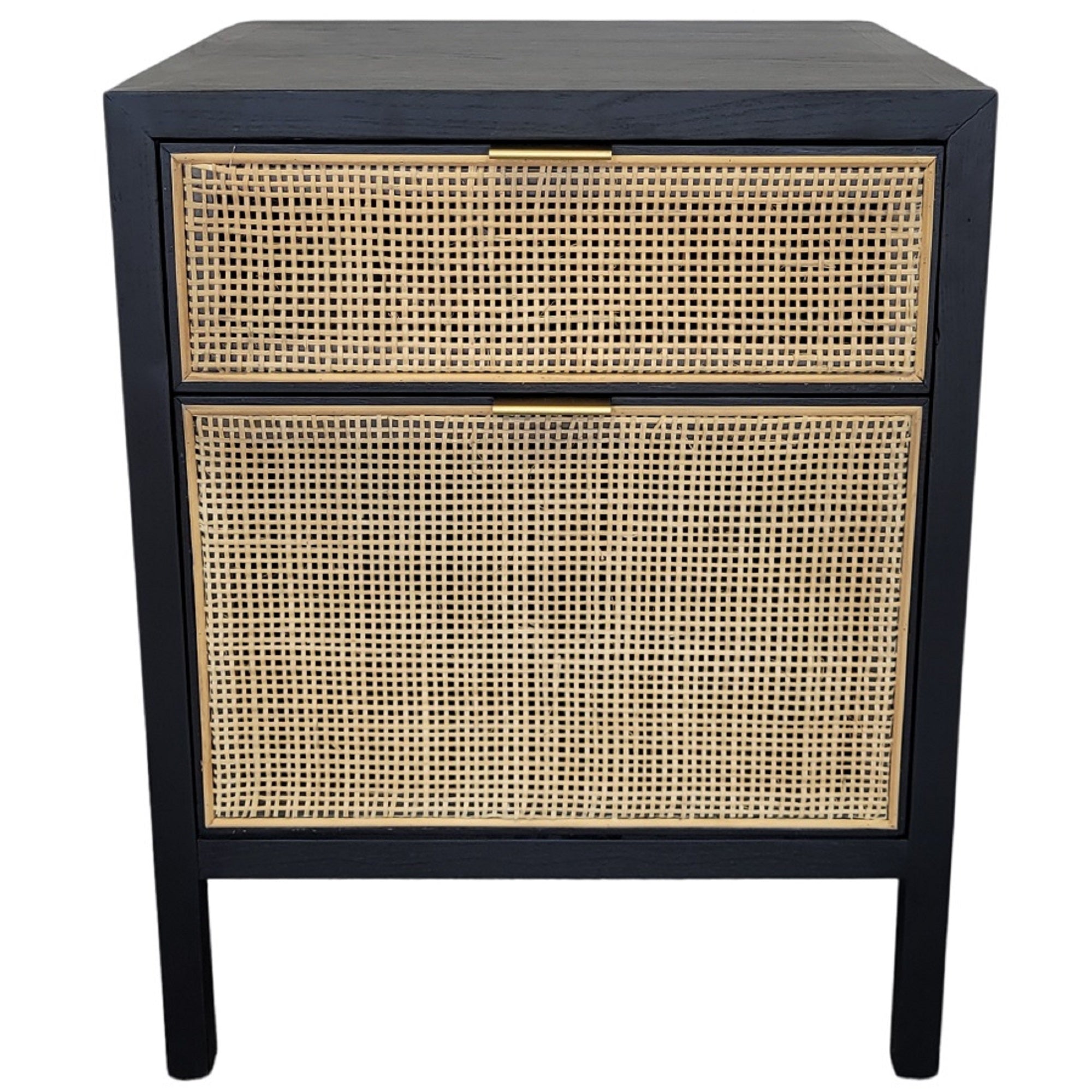 Newport 2 Drawer Cabinet Black