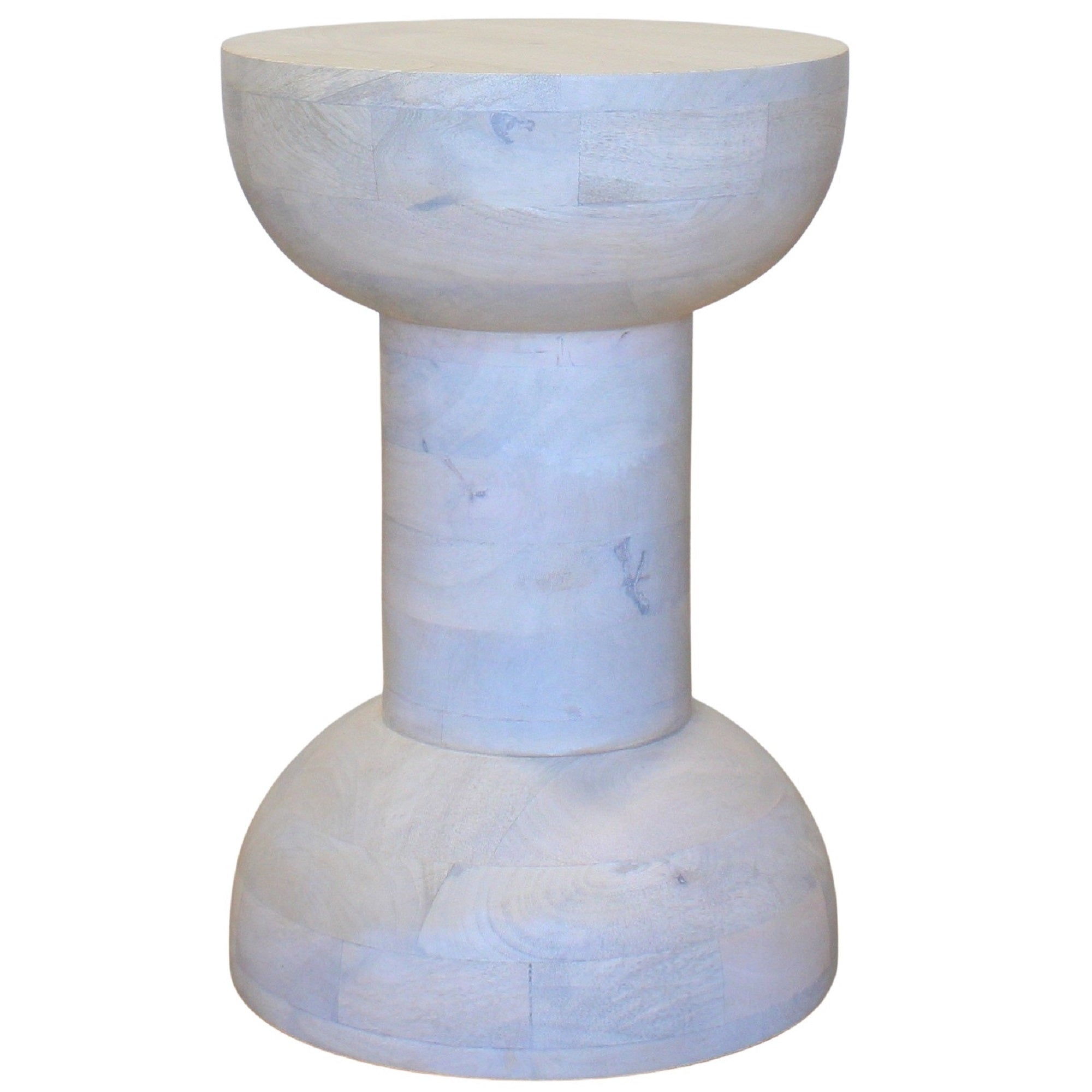 Rava White Wash End Table