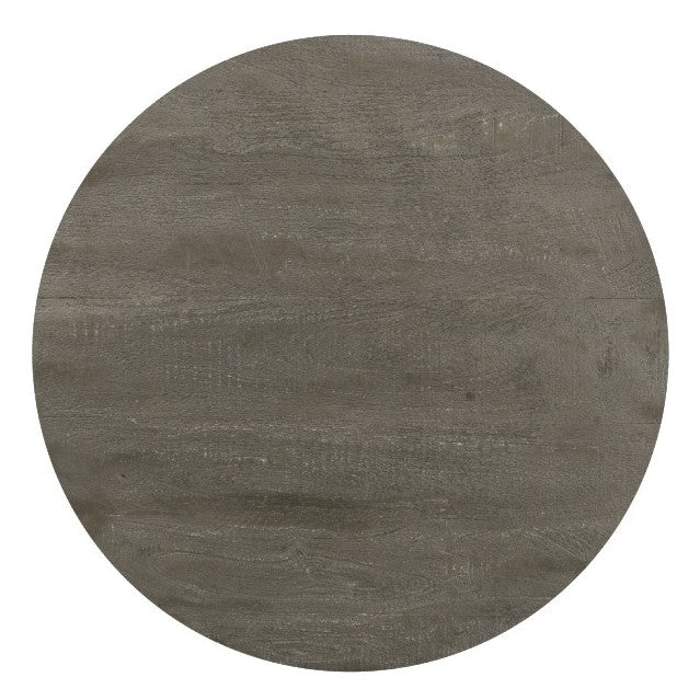 Alma Set of 3 Metal & Grey Wood Nest Side Tables