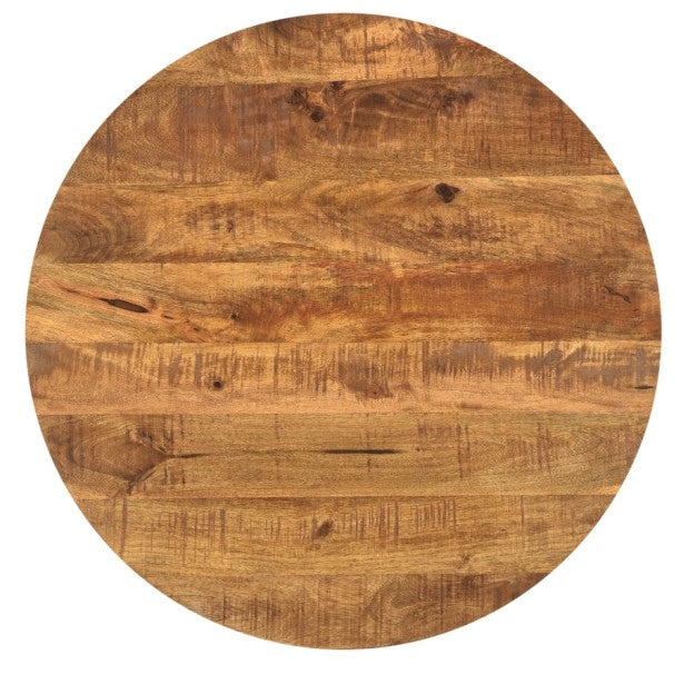 Otis Set of 3 Metal & Natural Wood Nest Side Tables