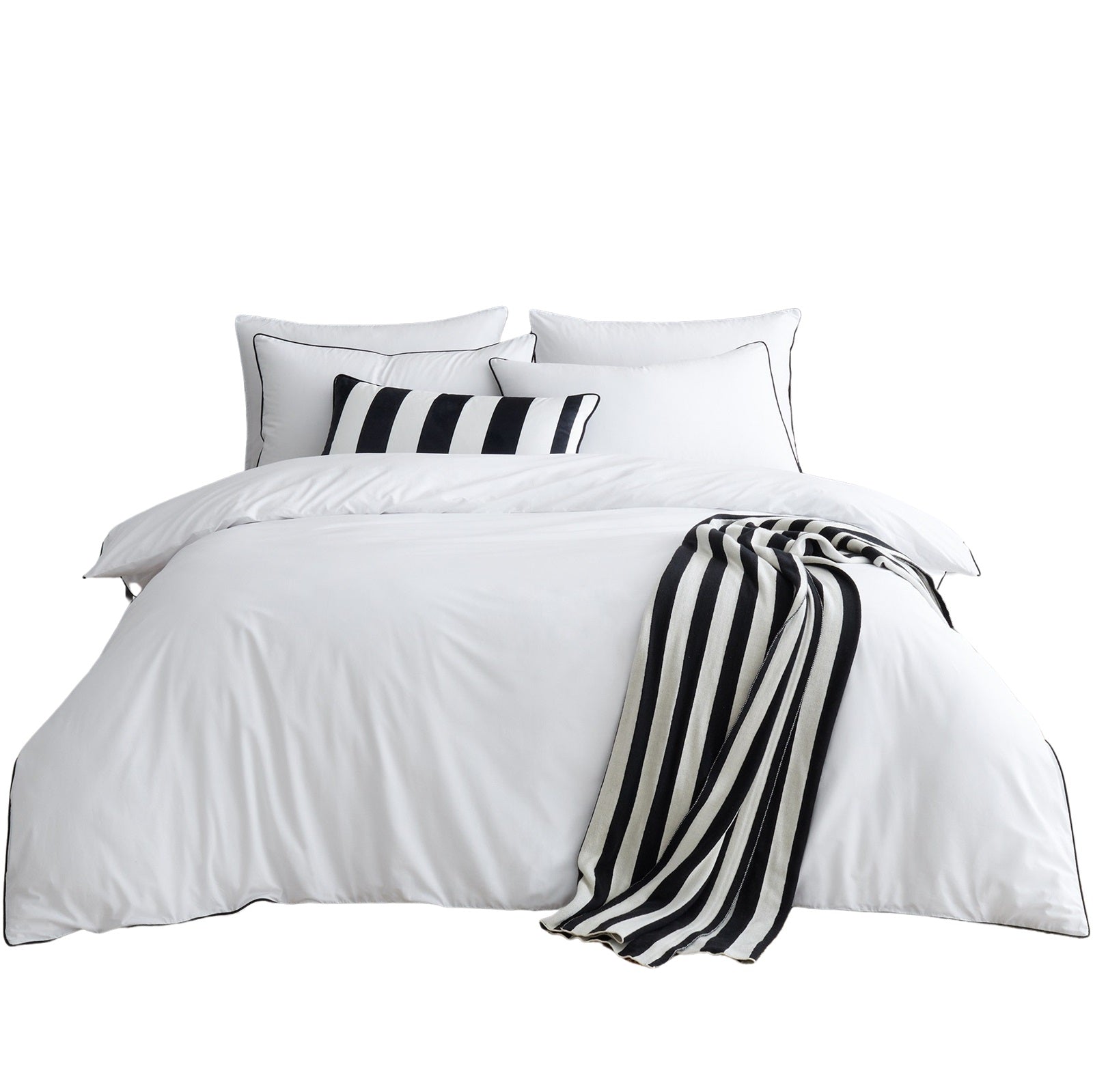 Style Sisters Cotton Piped Duvet Set
