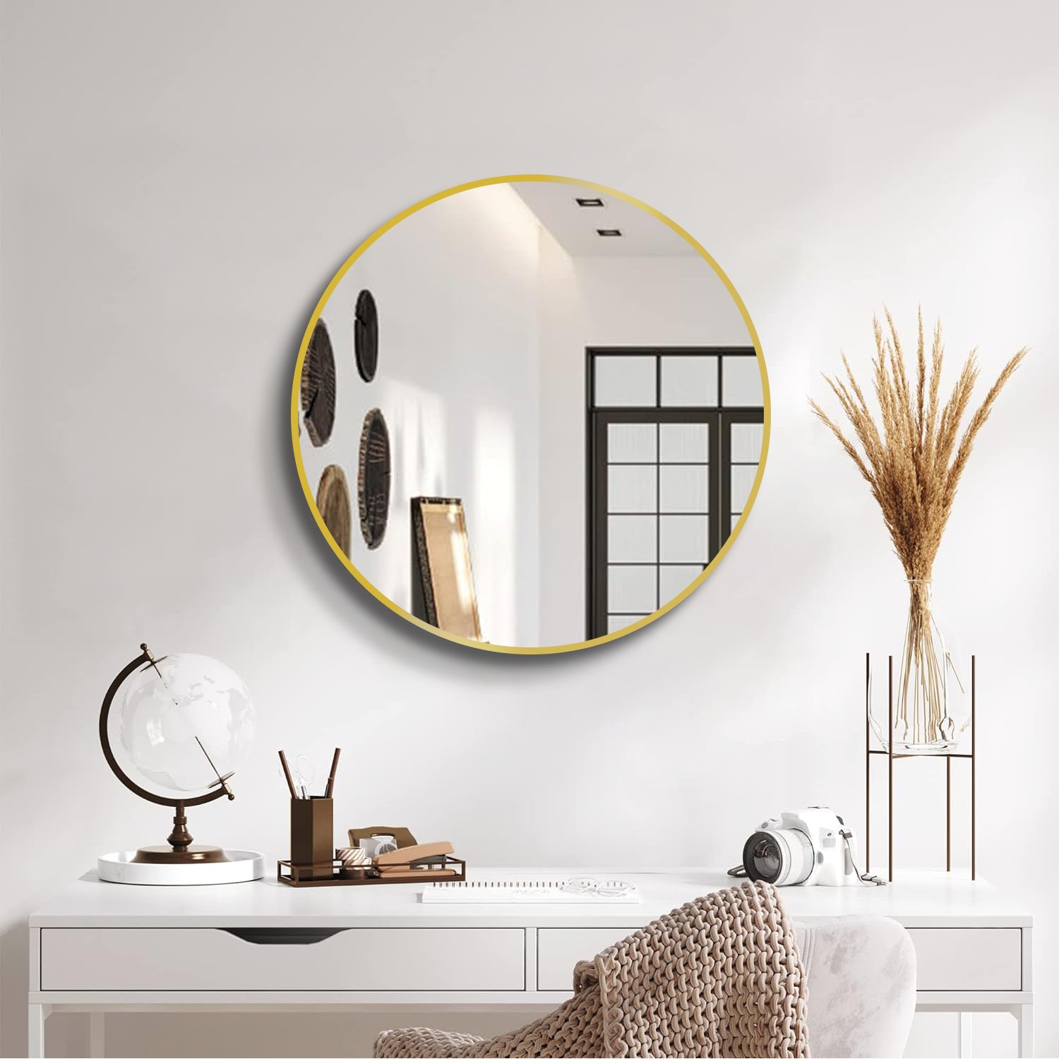 Yardley Round Mirror Gold