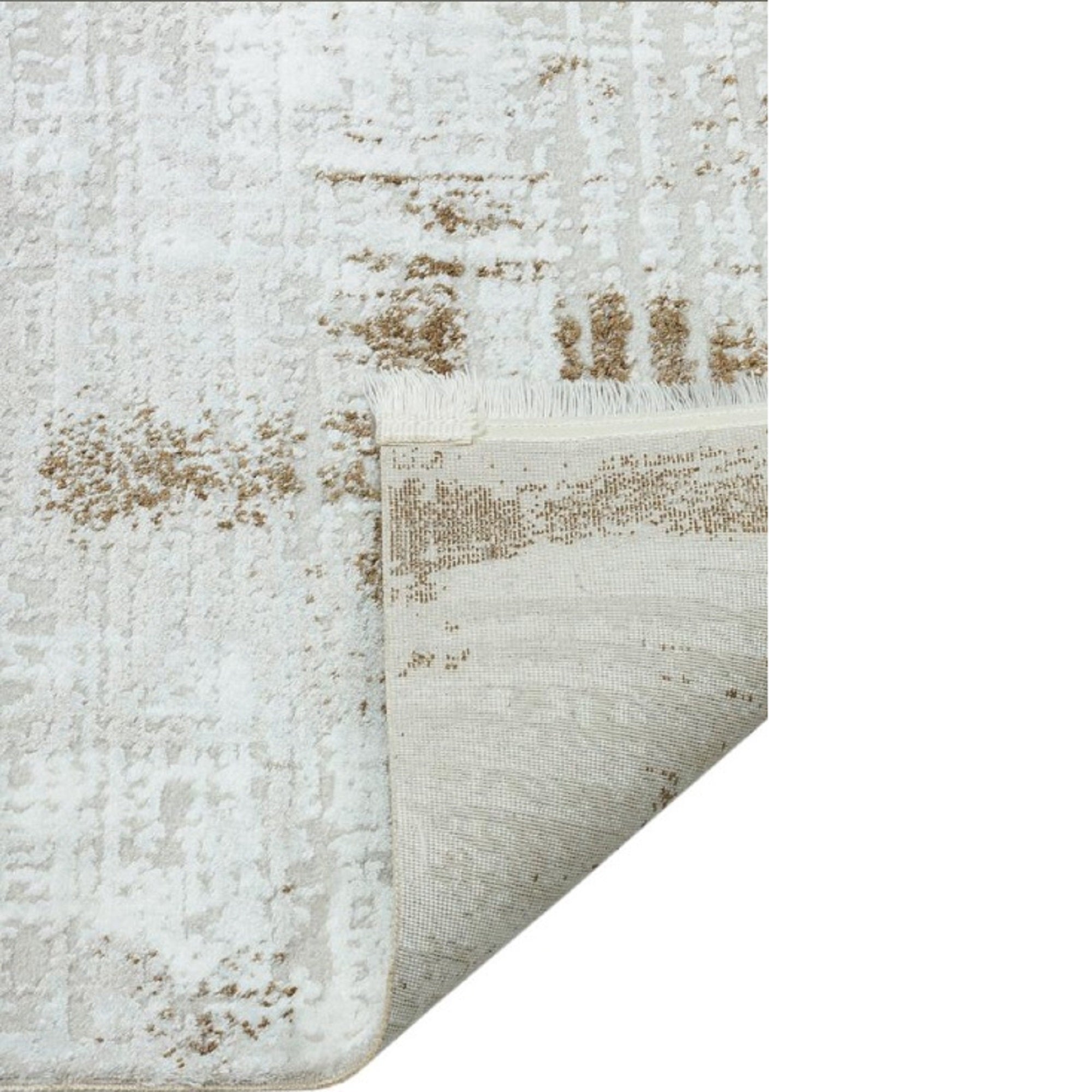 Vivaldi Gold Cream Abstract Rug