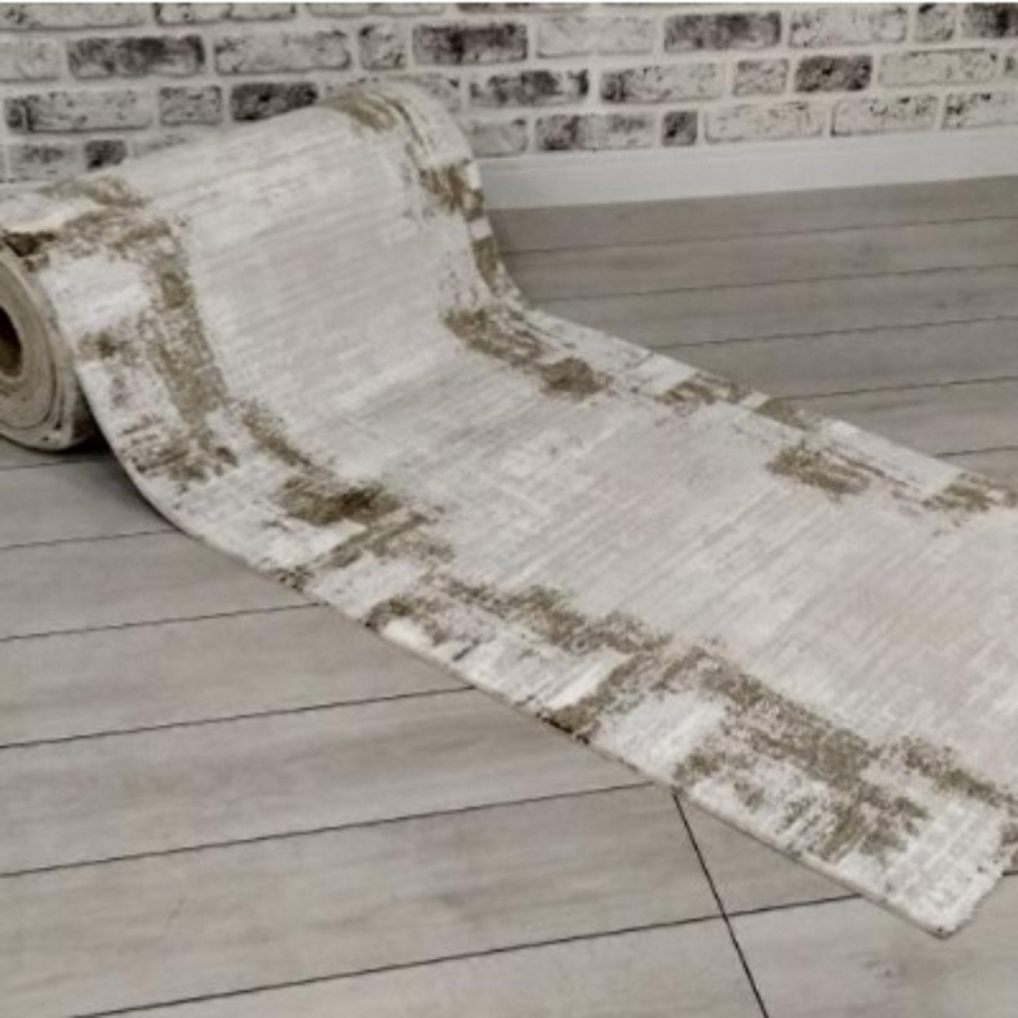 Vivaldi Gold Cream Abstract Rug