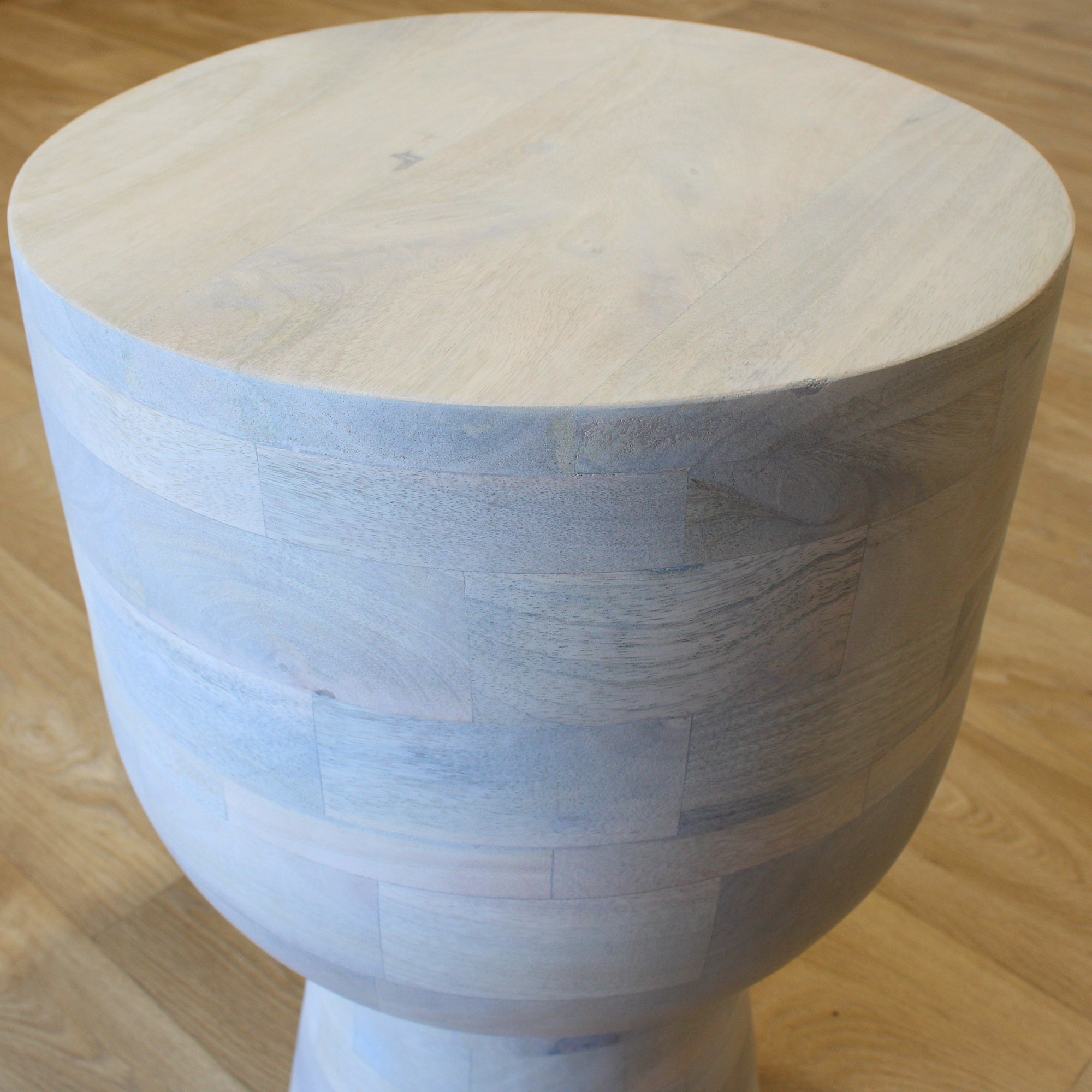 Willa White Wash End Table