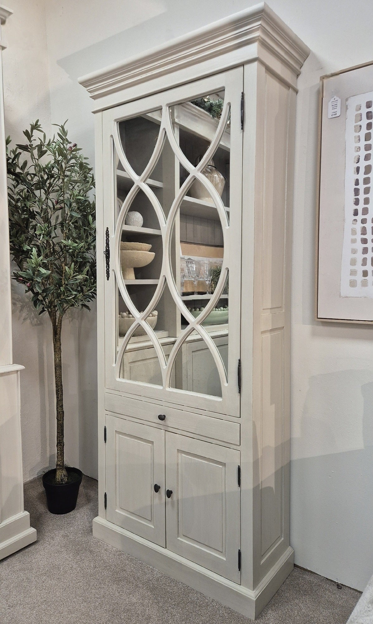 Windsor Ivory Display Cabinet