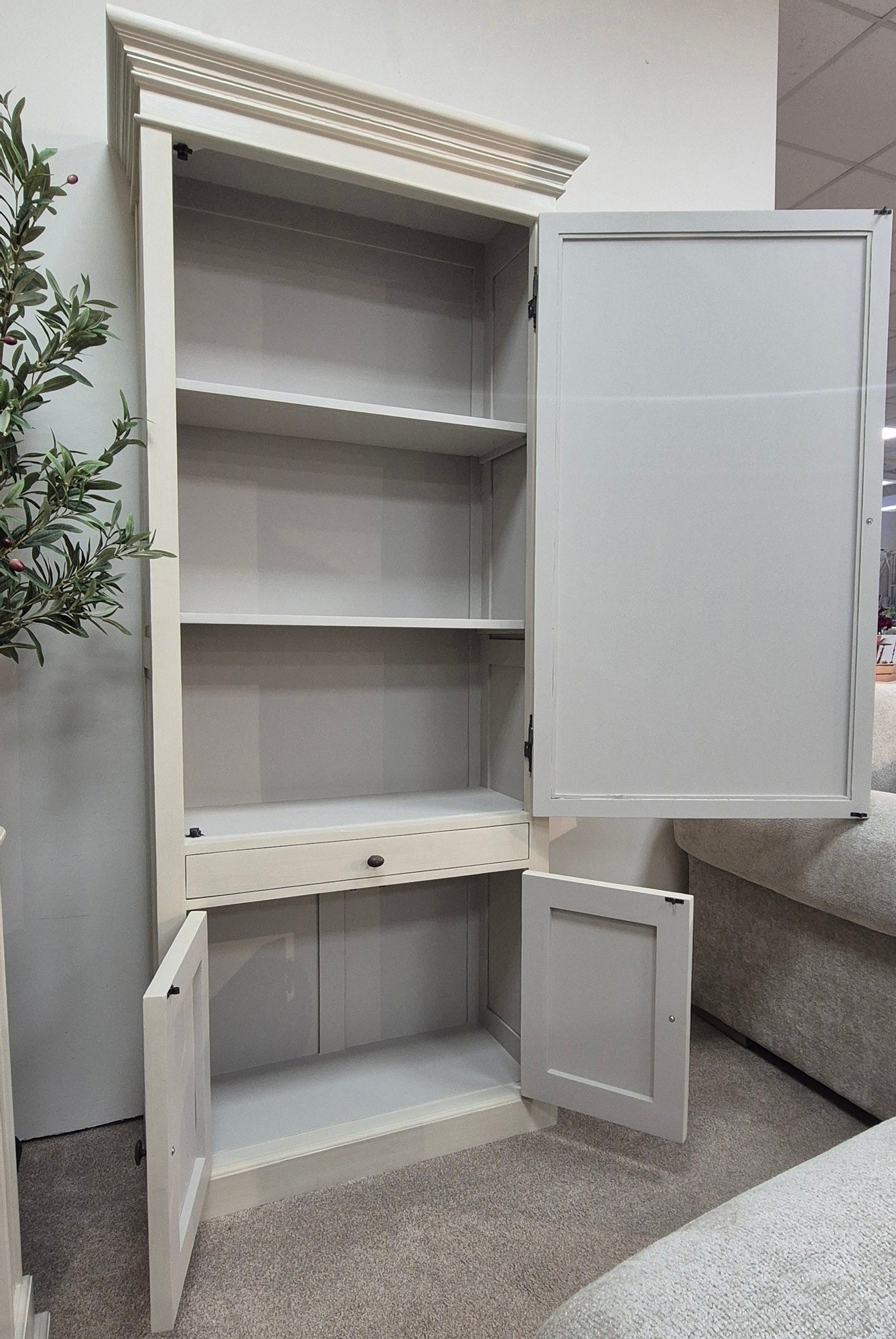 Windsor Ivory Display Cabinet