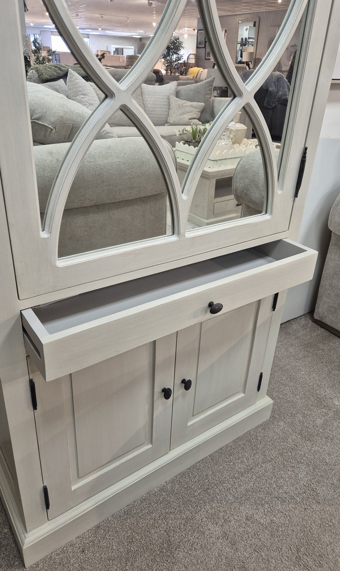 Windsor Ivory Display Cabinet