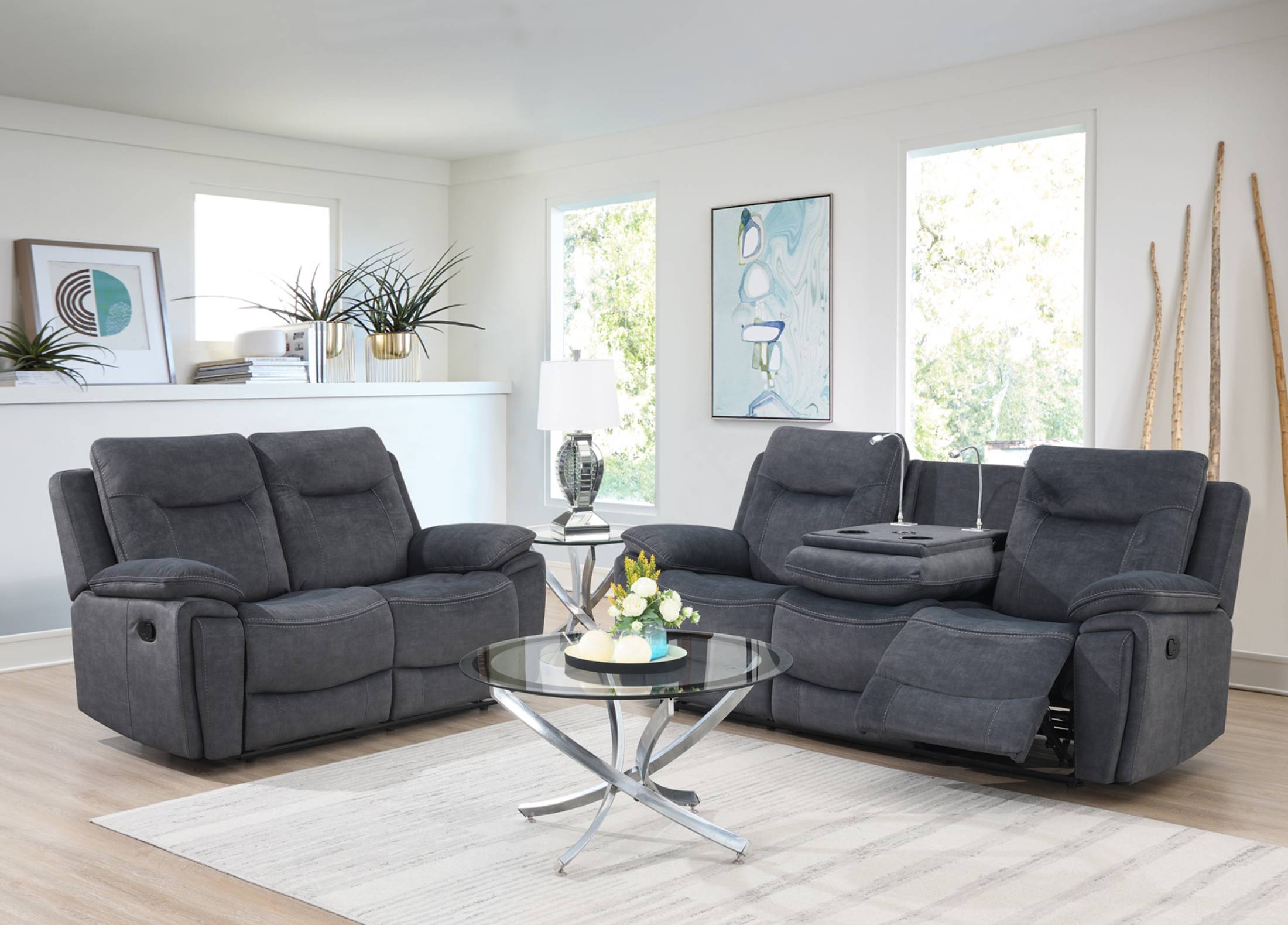 Finley Grey Electric Reclining Armchair