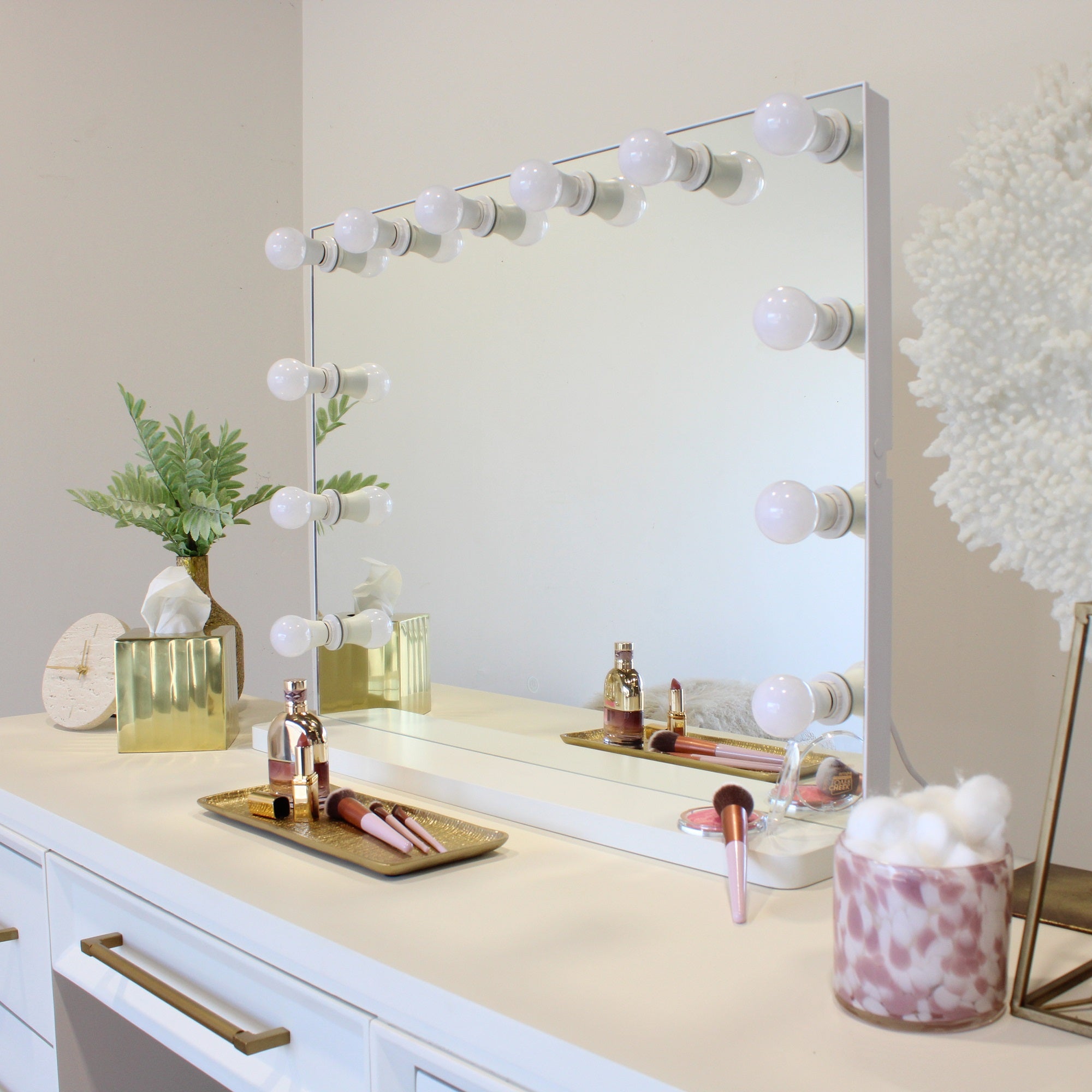 Hollywood Large Frameless LED Mirror