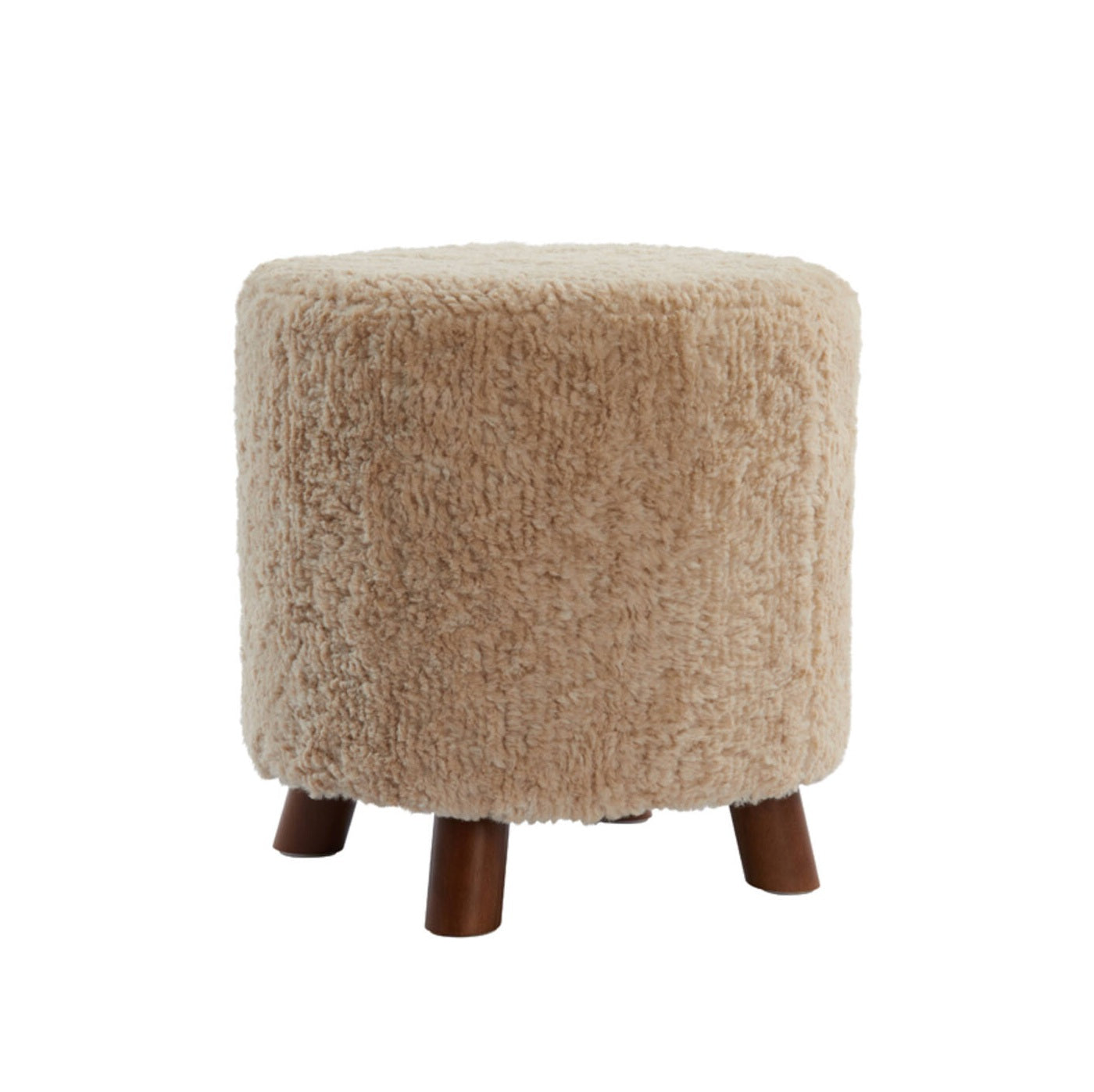 POLLY Pouf Beige + Brown