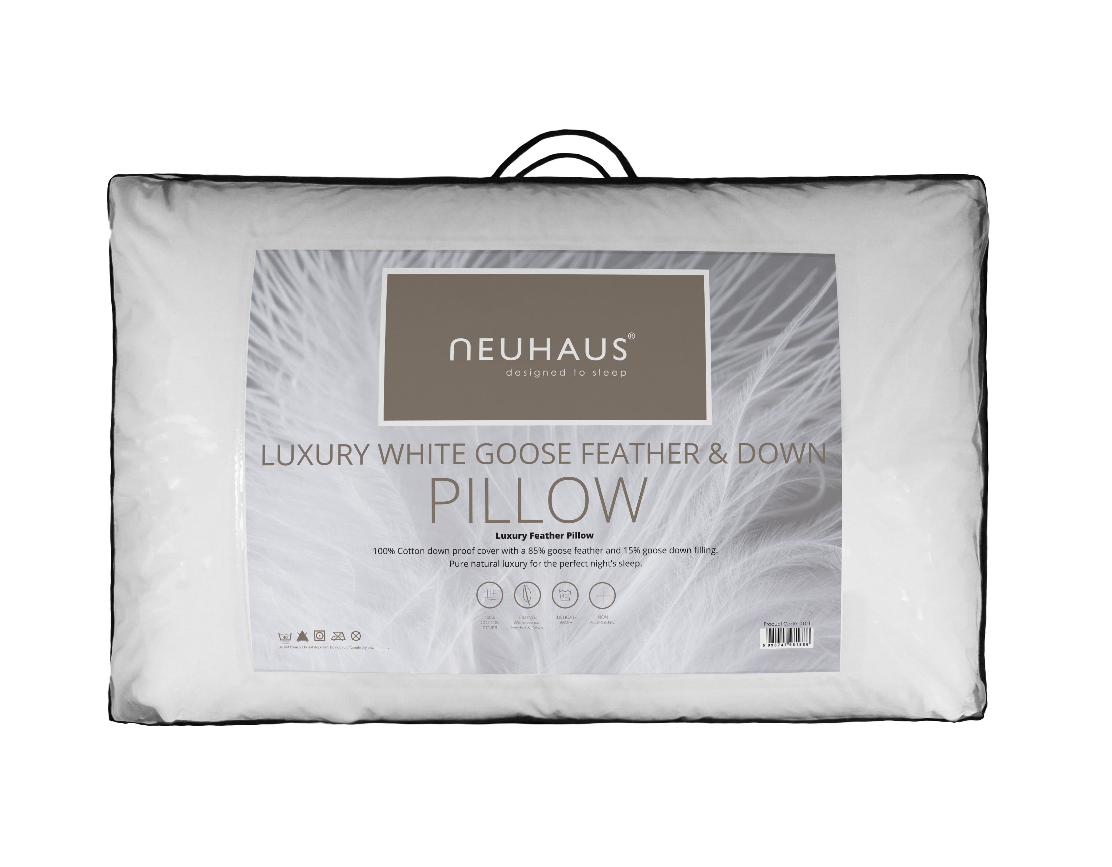 Neuhaus White Goose Feather & Down Pillow