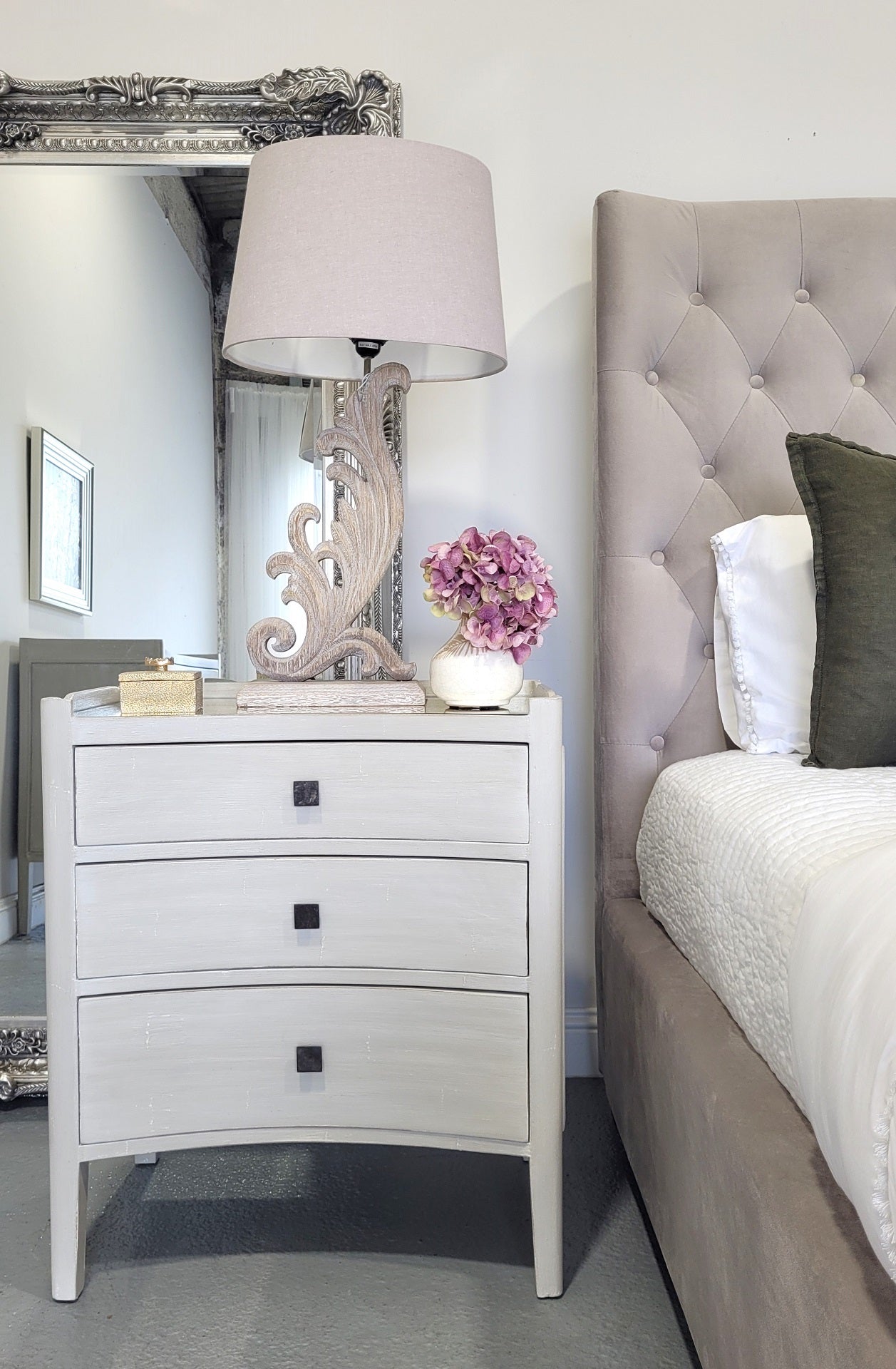 Gustavian Large Bedside Table