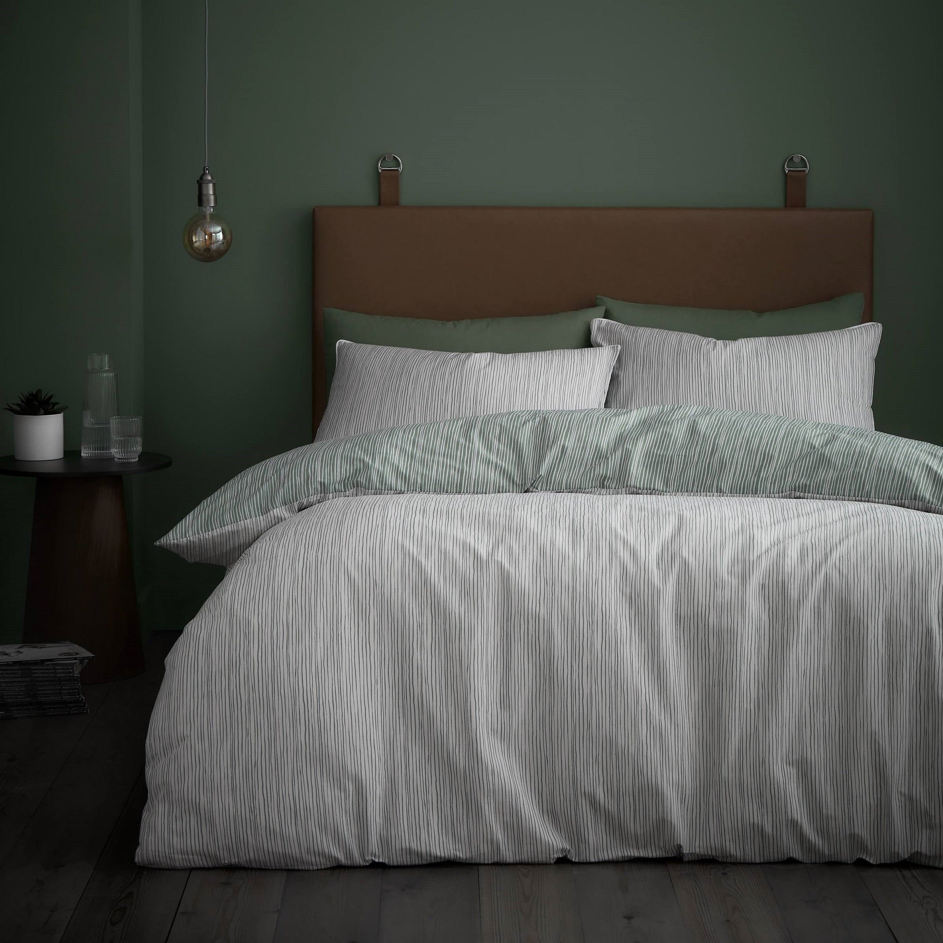 Rupert Stripe Green Duvet Set