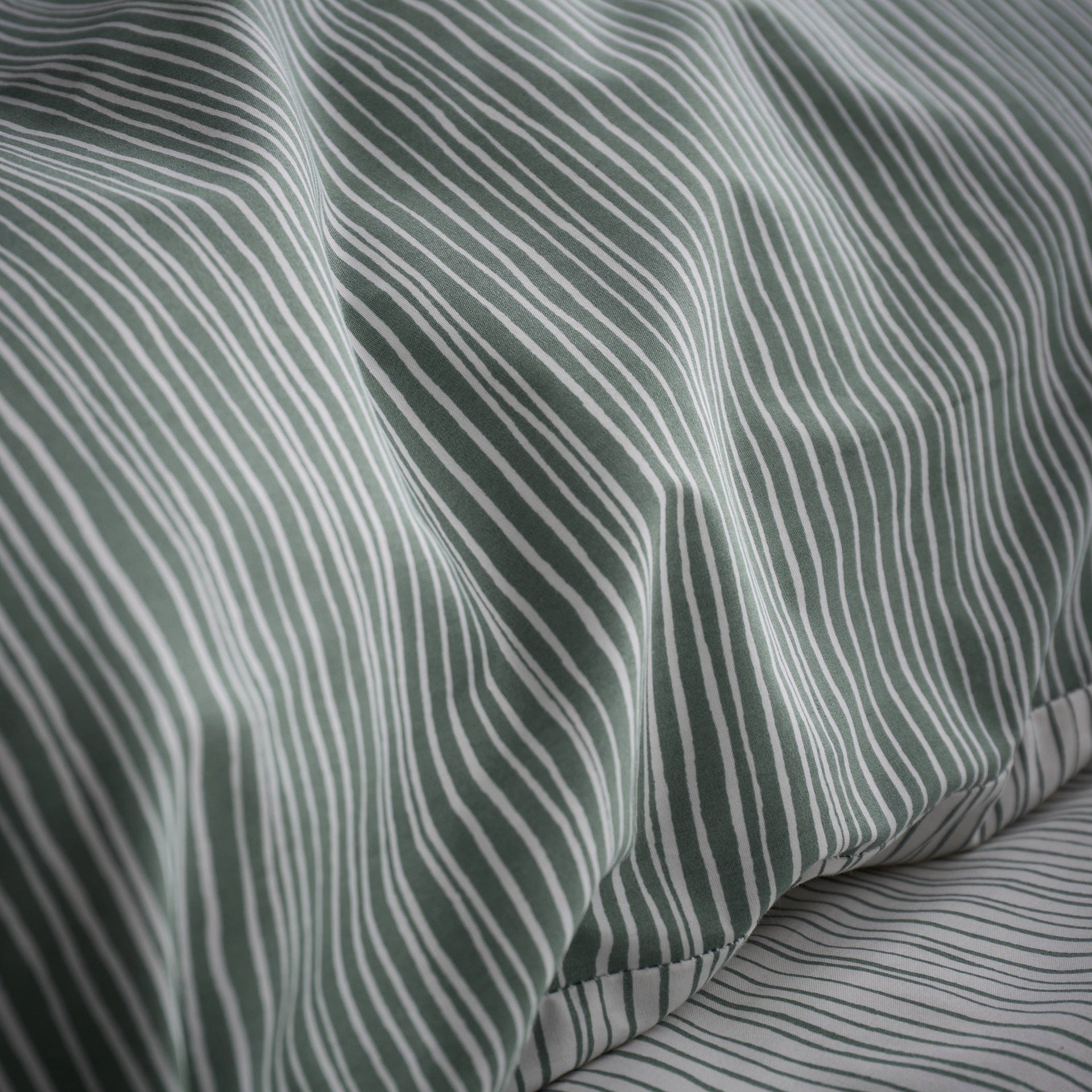 Rupert Stripe Green Duvet Set